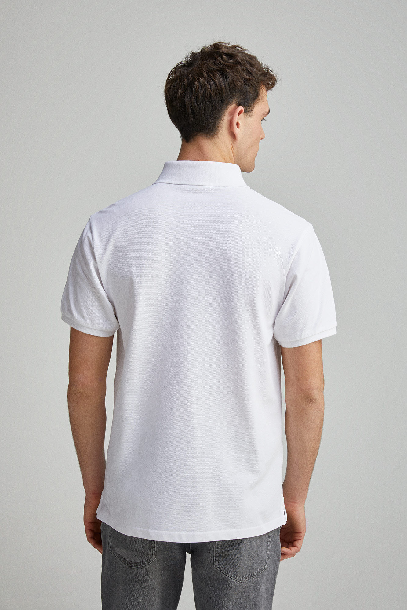 Springfield Polo piqu&eacute; contraste tapeta slim fit natural