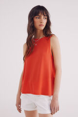 Springfield Playera lisa bimateria rojo