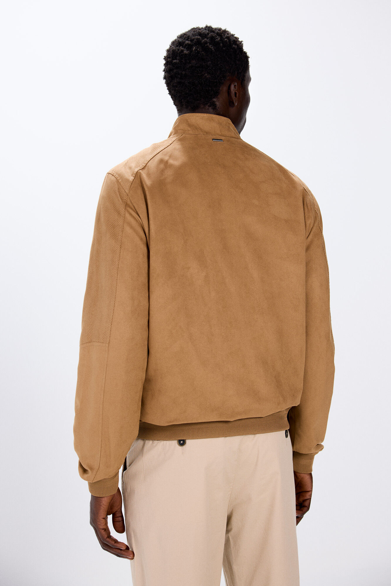 Springfield Chamarra efecto ante beige