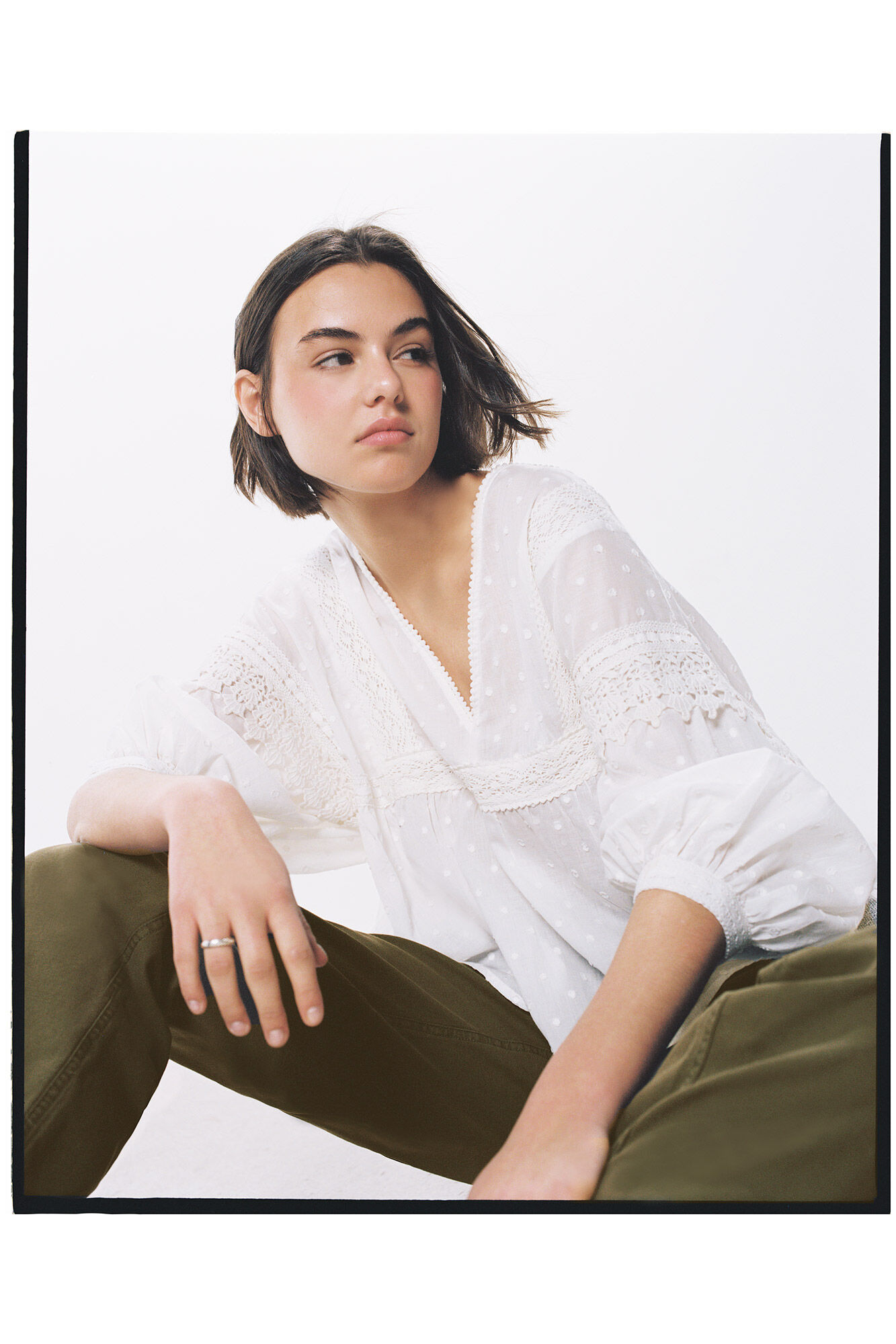 High Spirits Blusa Kingsville blanco
