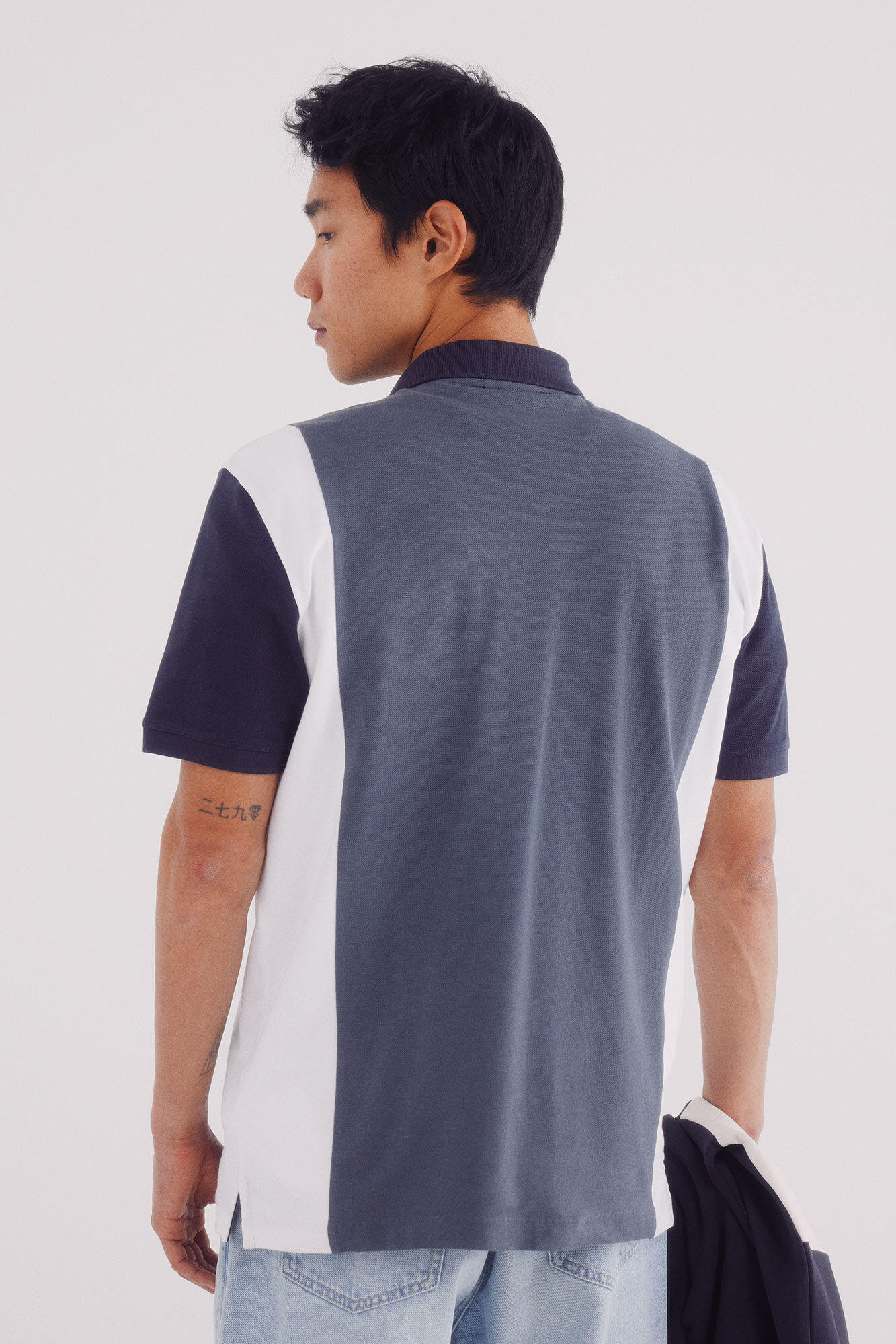 Springfield Polo piqu&eacute; rayas verticales regular fit azul