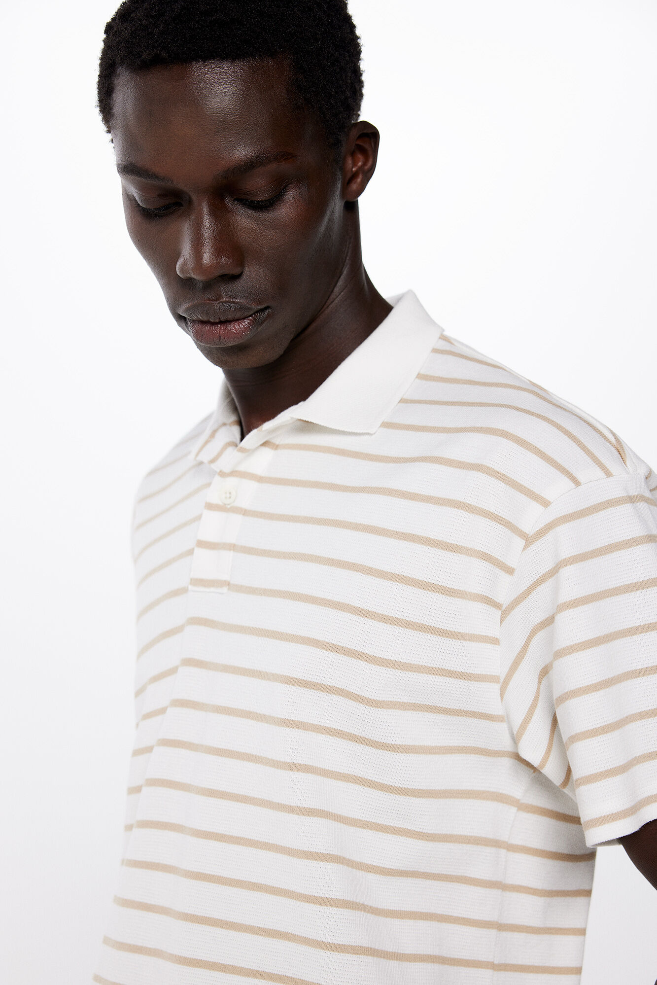Springfield Polo rayas beige