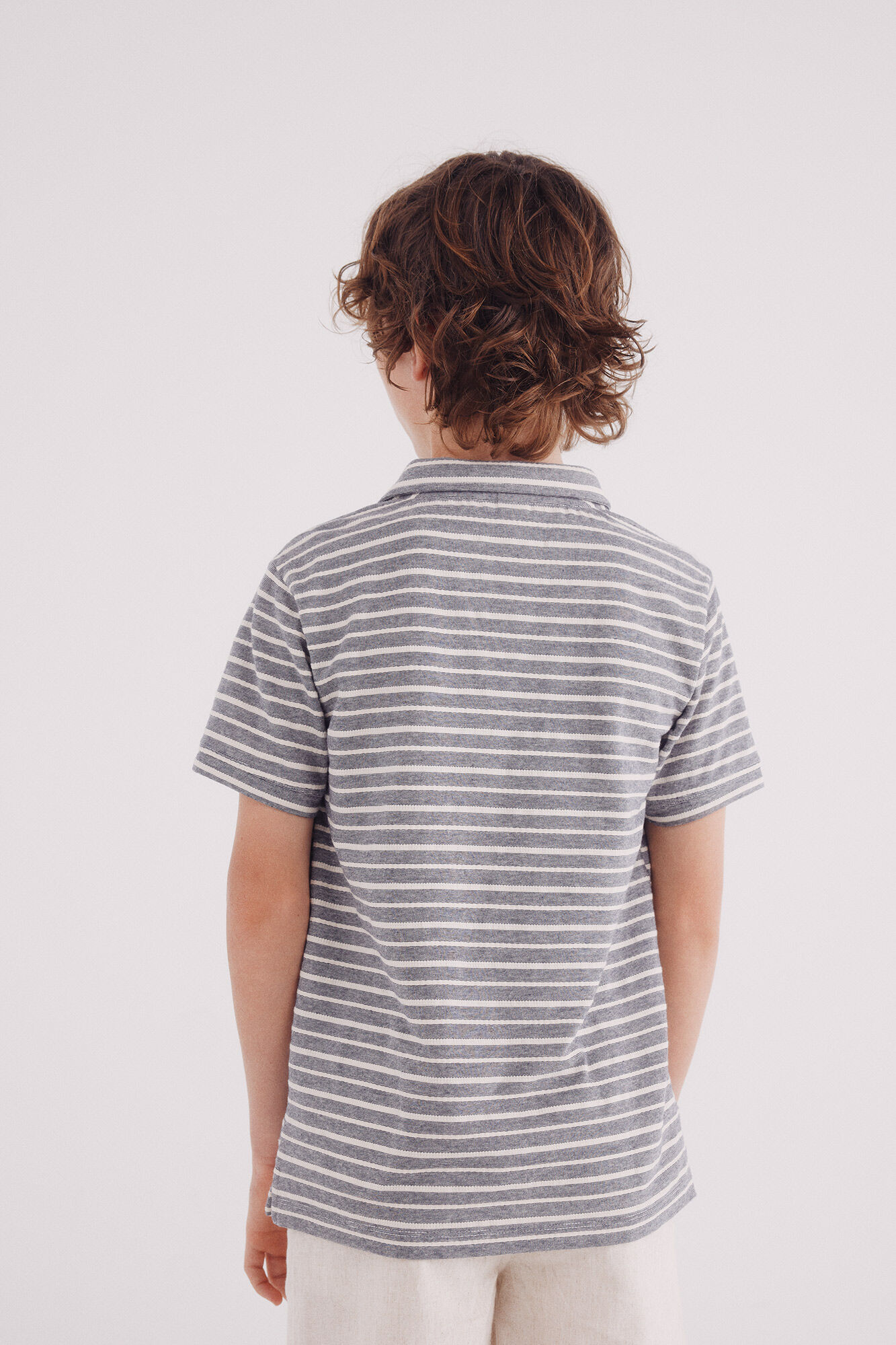 Springfield Kids Polo a rayas ni&ntilde;o azul