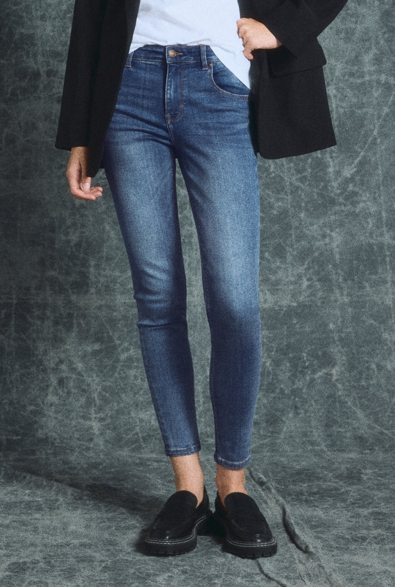 Springfield Jeans Skinny Push up azul