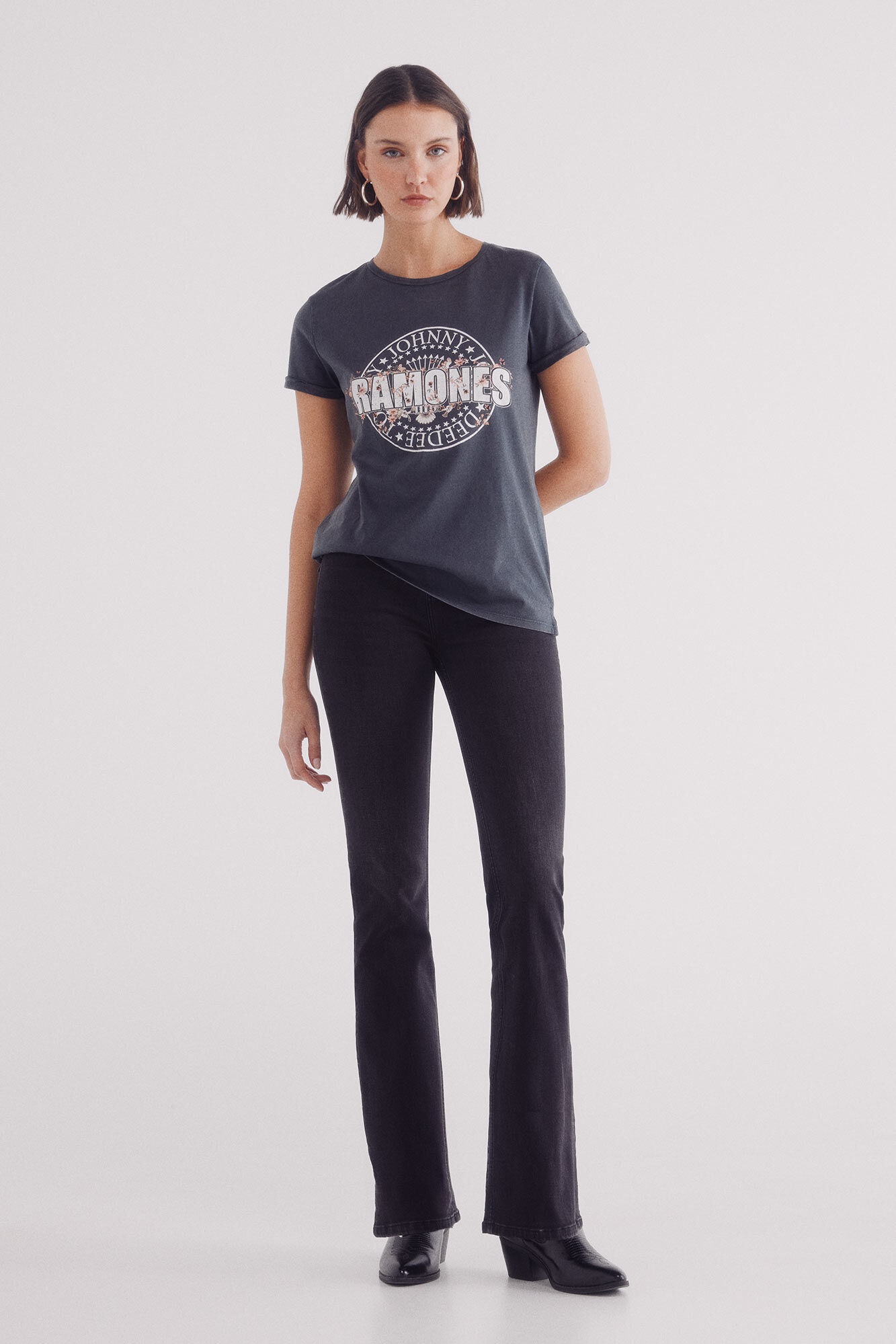 Springfield Playera "Ramones" gris