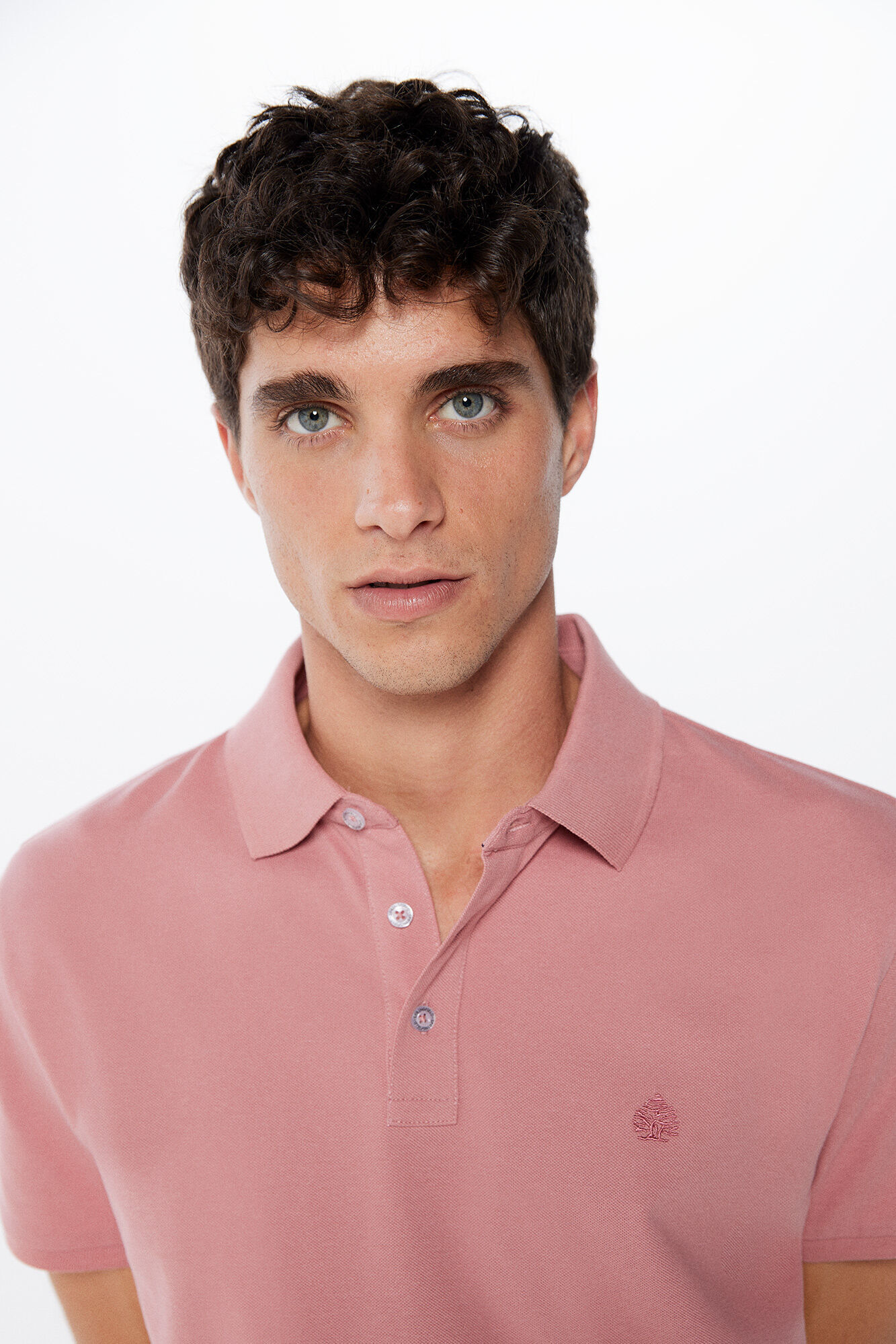 Springfield Polo piqu&eacute; slim rosa