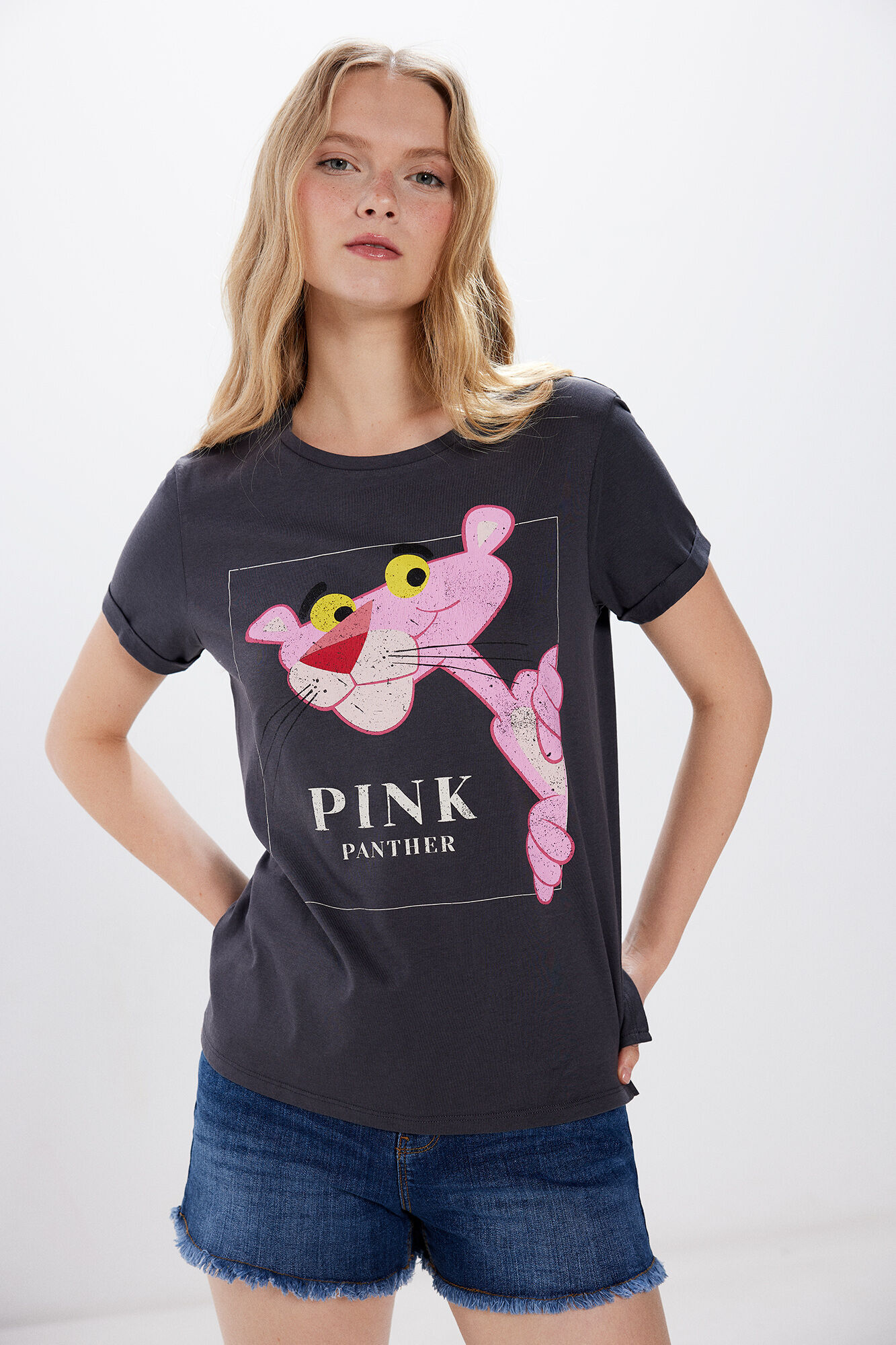 Springfield Playera "Pink Panther" amarillo