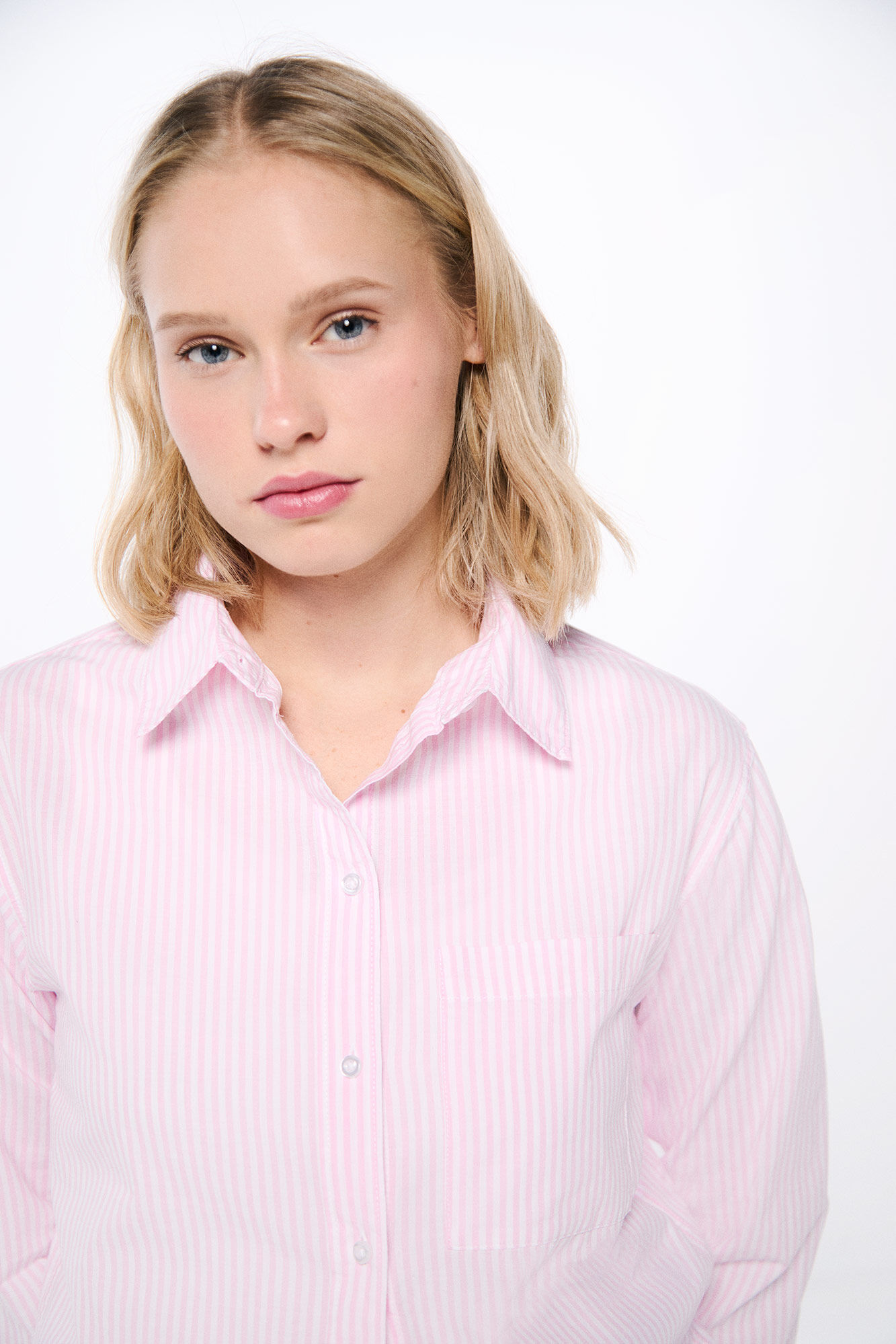 Springfield Camisa oversized algod&oacute;n rosa