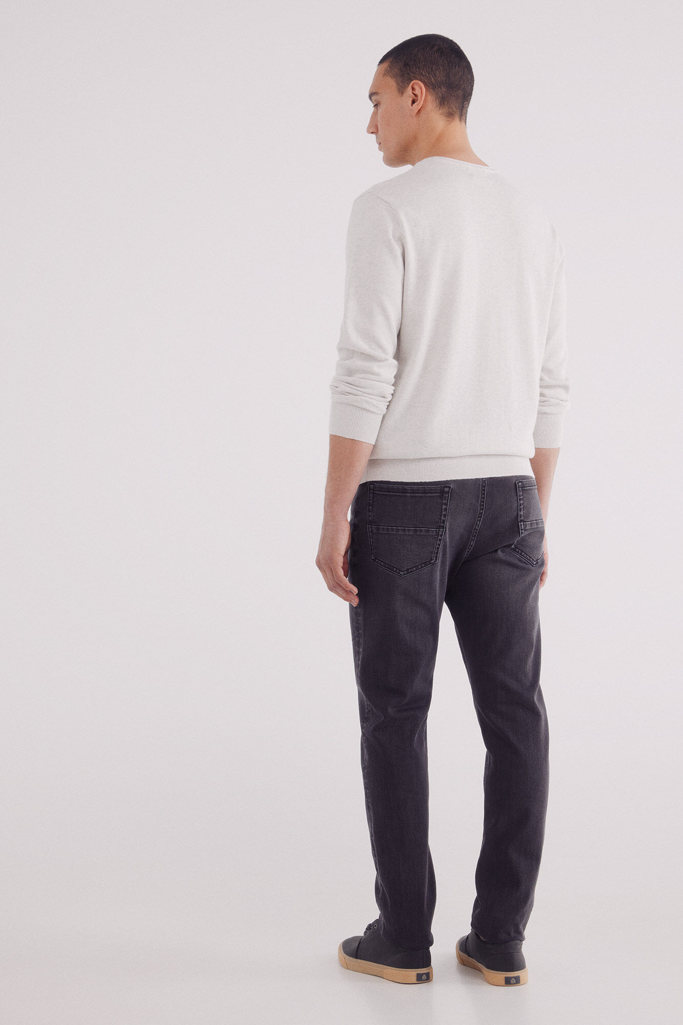 Springfield Jeans negros slim fit gris