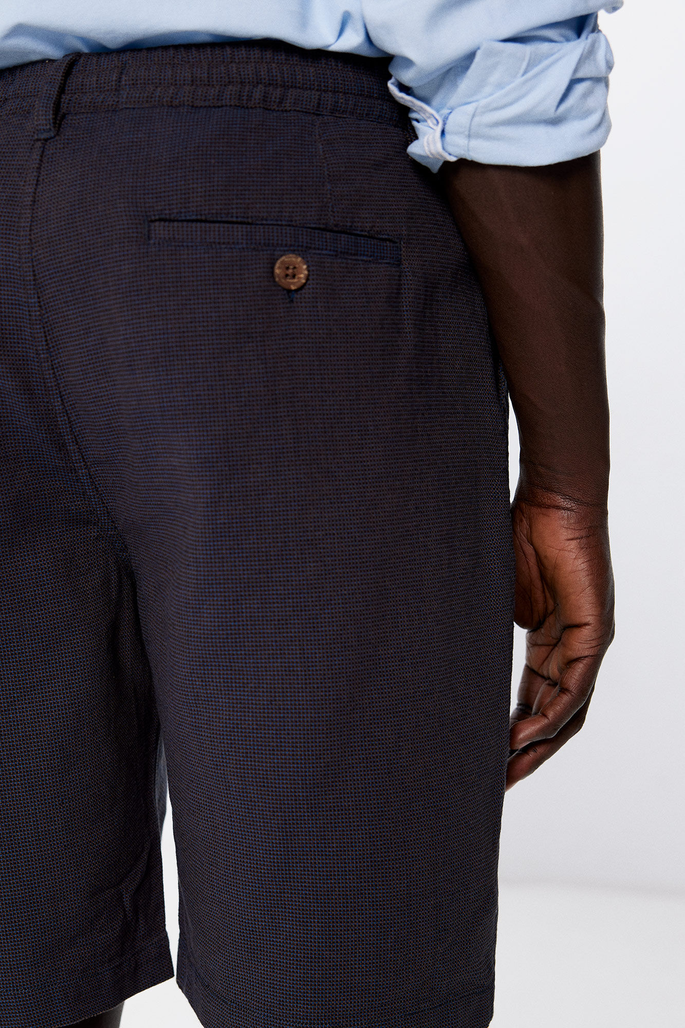 Springfield Bermuda algod&oacute;n comfort fit azul