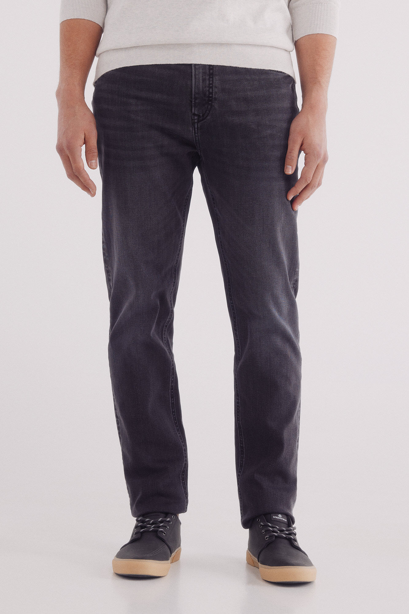 Springfield Jeans negros slim fit