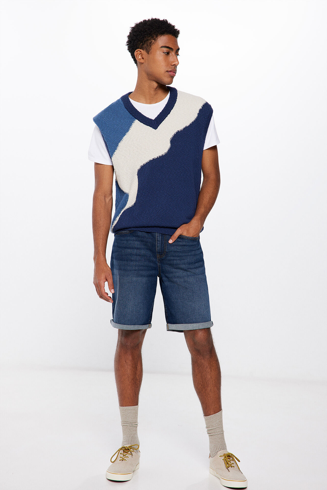 Springfield Bermuda denim b&aacute;sica