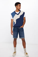 Springfield Bermuda denim b&aacute;sica azul