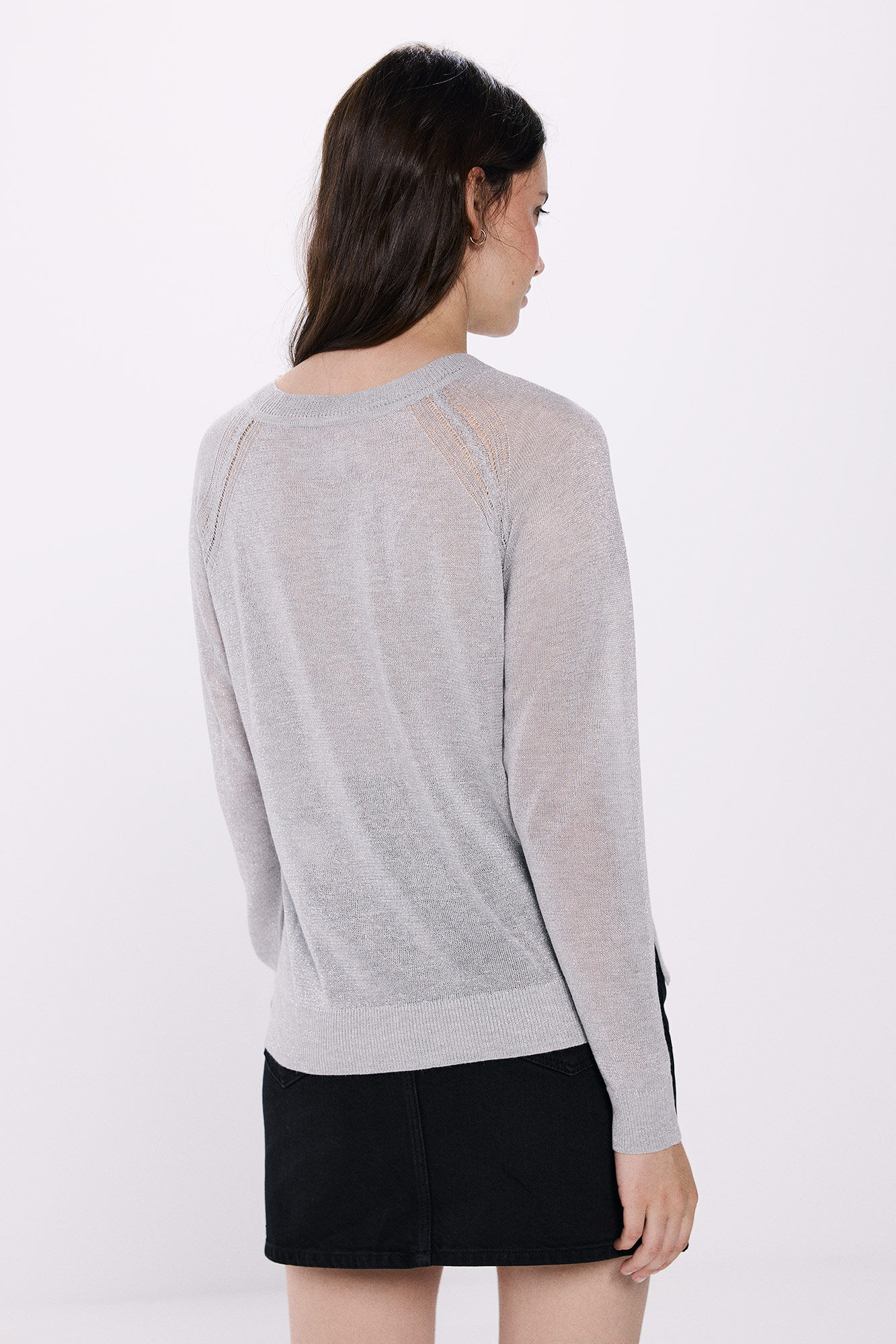 Springfield Su&eacute;ter viscosa lurex gris