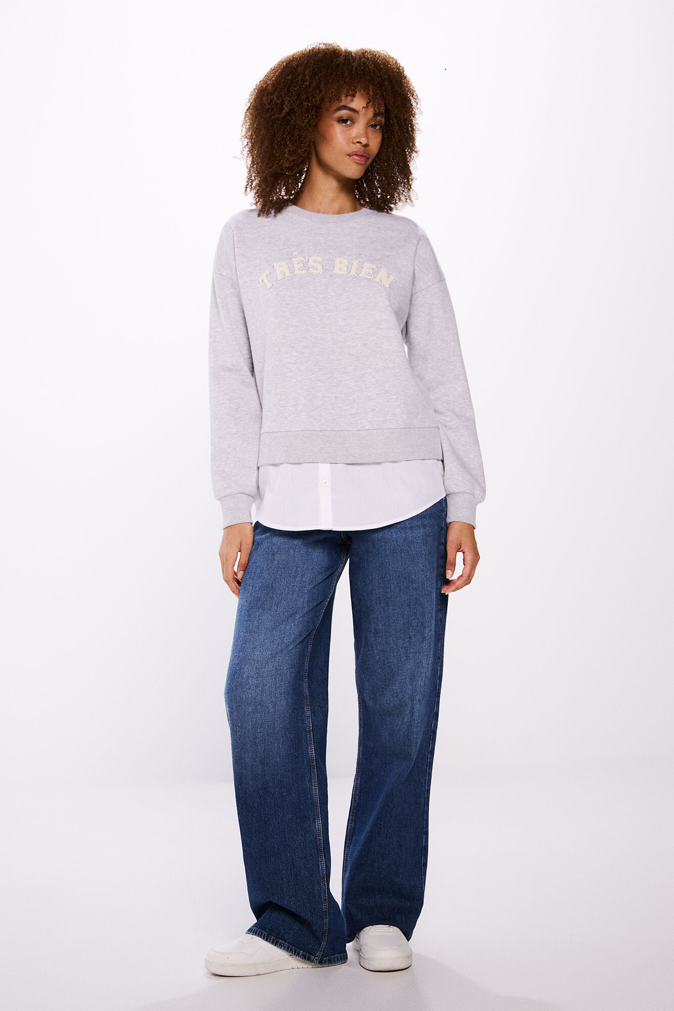 Springfield Sudadera "Tr&egrave;s bien" gris