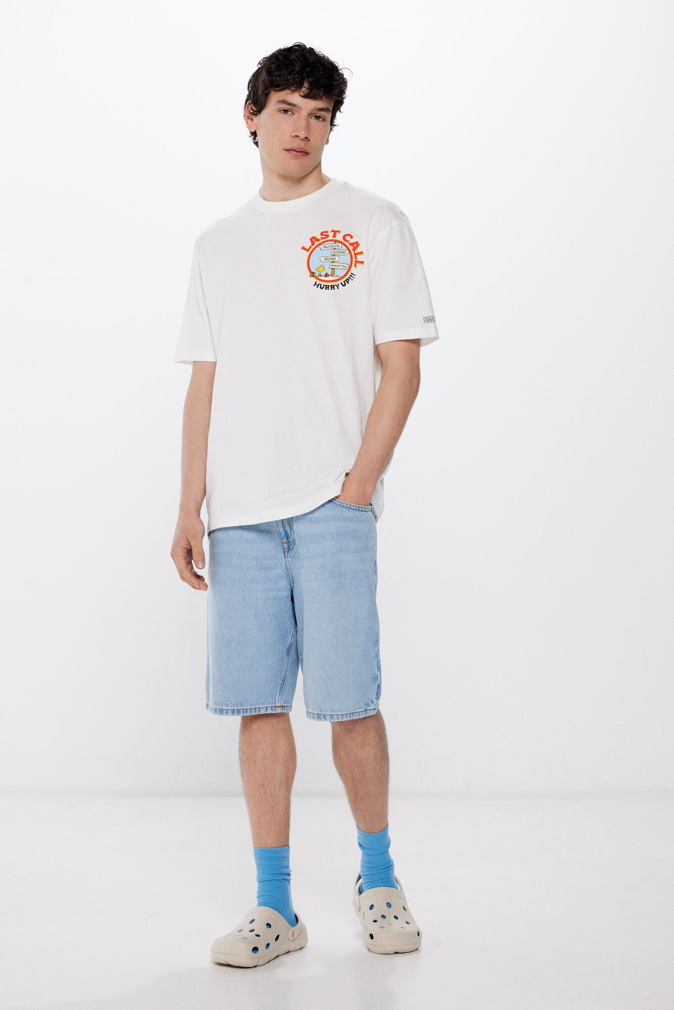 Springfield Playera Snoopy Summer Tree marfil