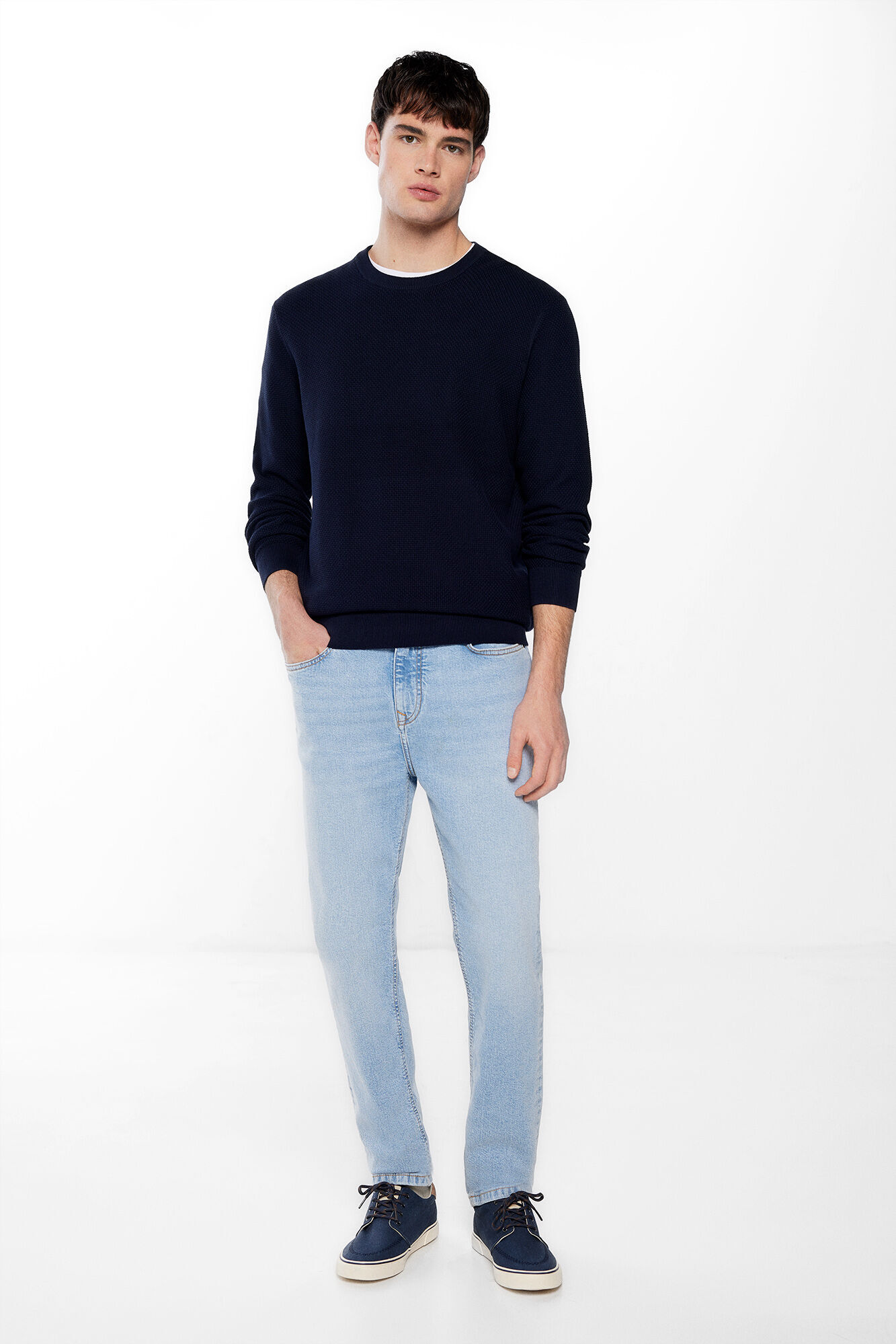 Springfield Jeans slim lavado medio claro