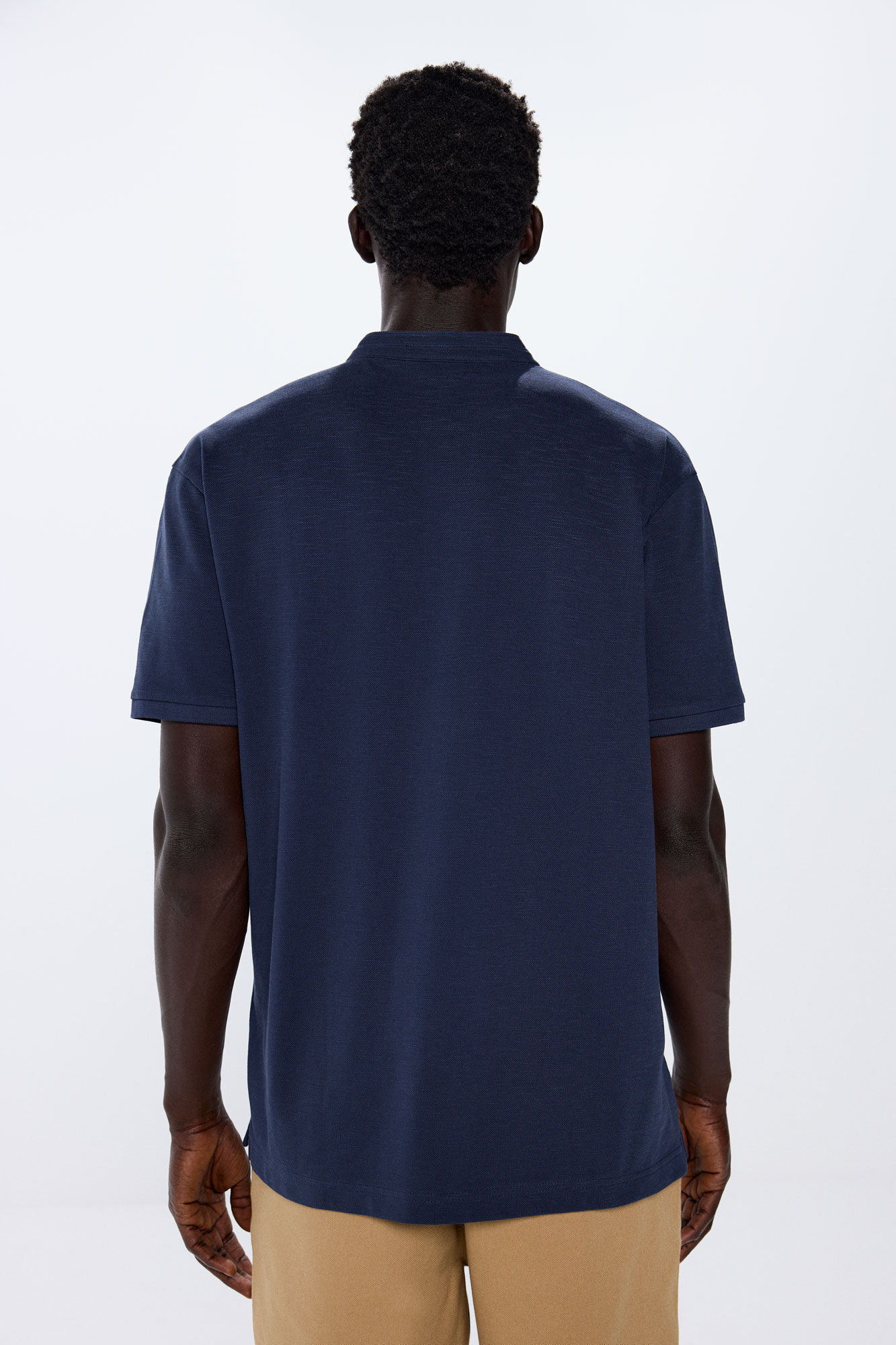 Springfield Polo piqu&eacute; cuello mao azul