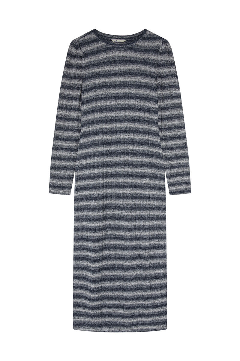 Springfield Vestido midi tubo space dye azul