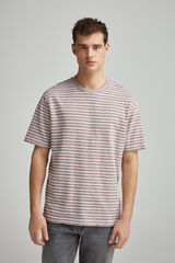 Springfield Playera raya estructura p&uacute;rpura