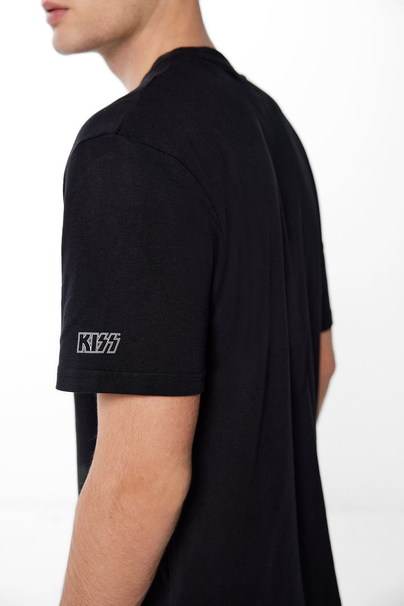 Springfield Playera Kiss Skulls negro
