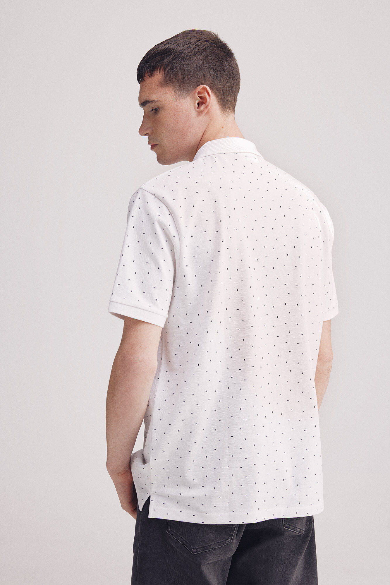 Springfield Polo piqu&eacute; estampado all over regular fit natural