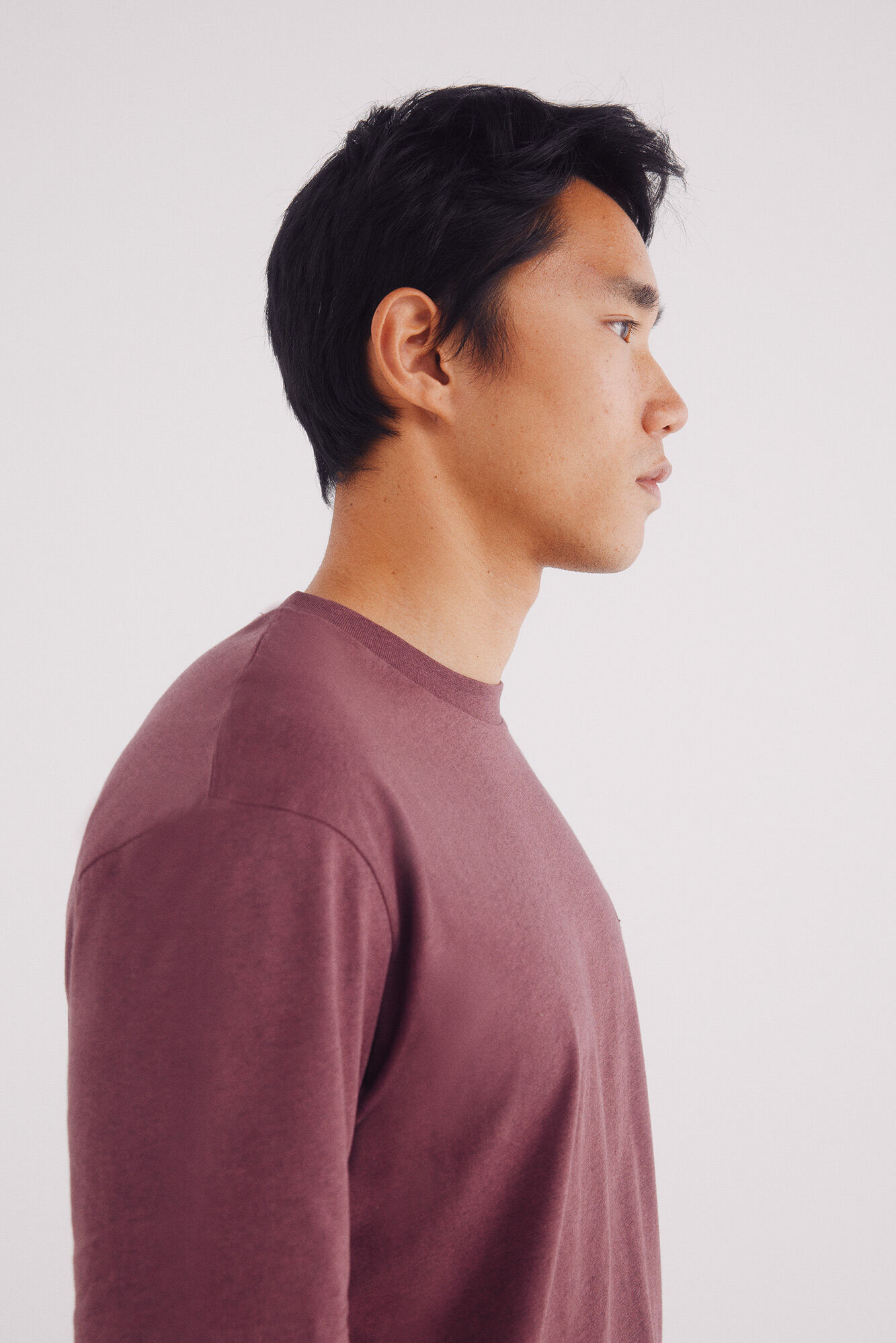 Springfield Playera melange b&aacute;sica p&uacute;rpura