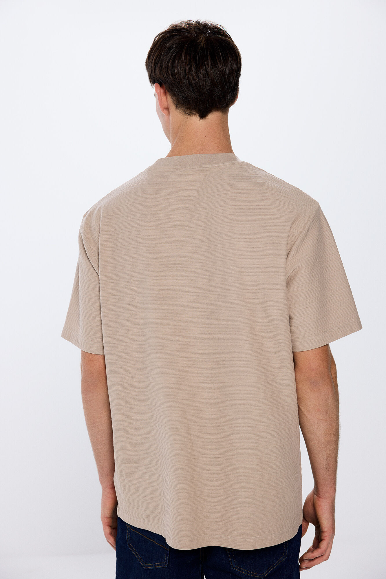 Springfield Playera rayas caf&eacute;