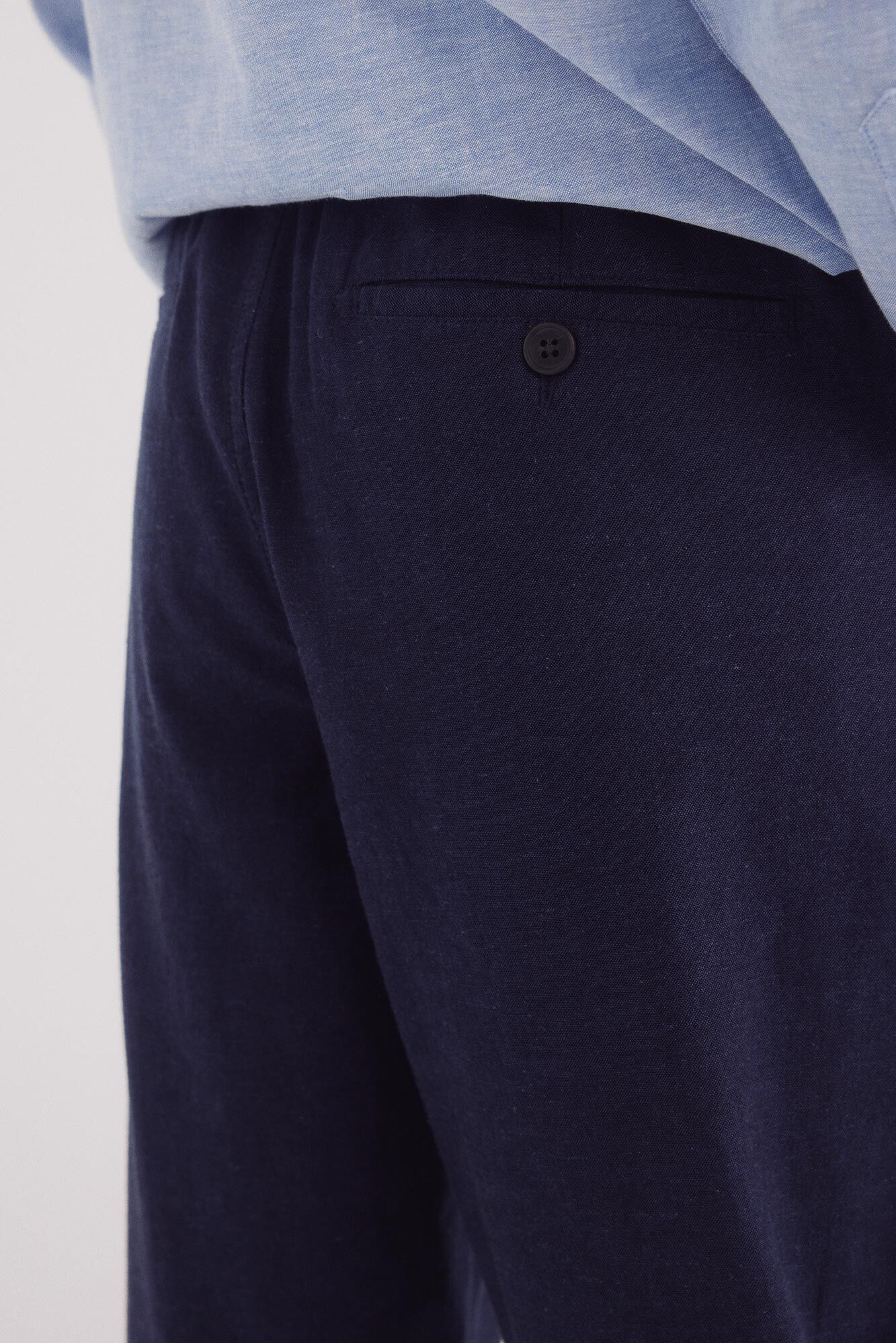Springfield Pantal&oacute;n chino lino slim fit azulado