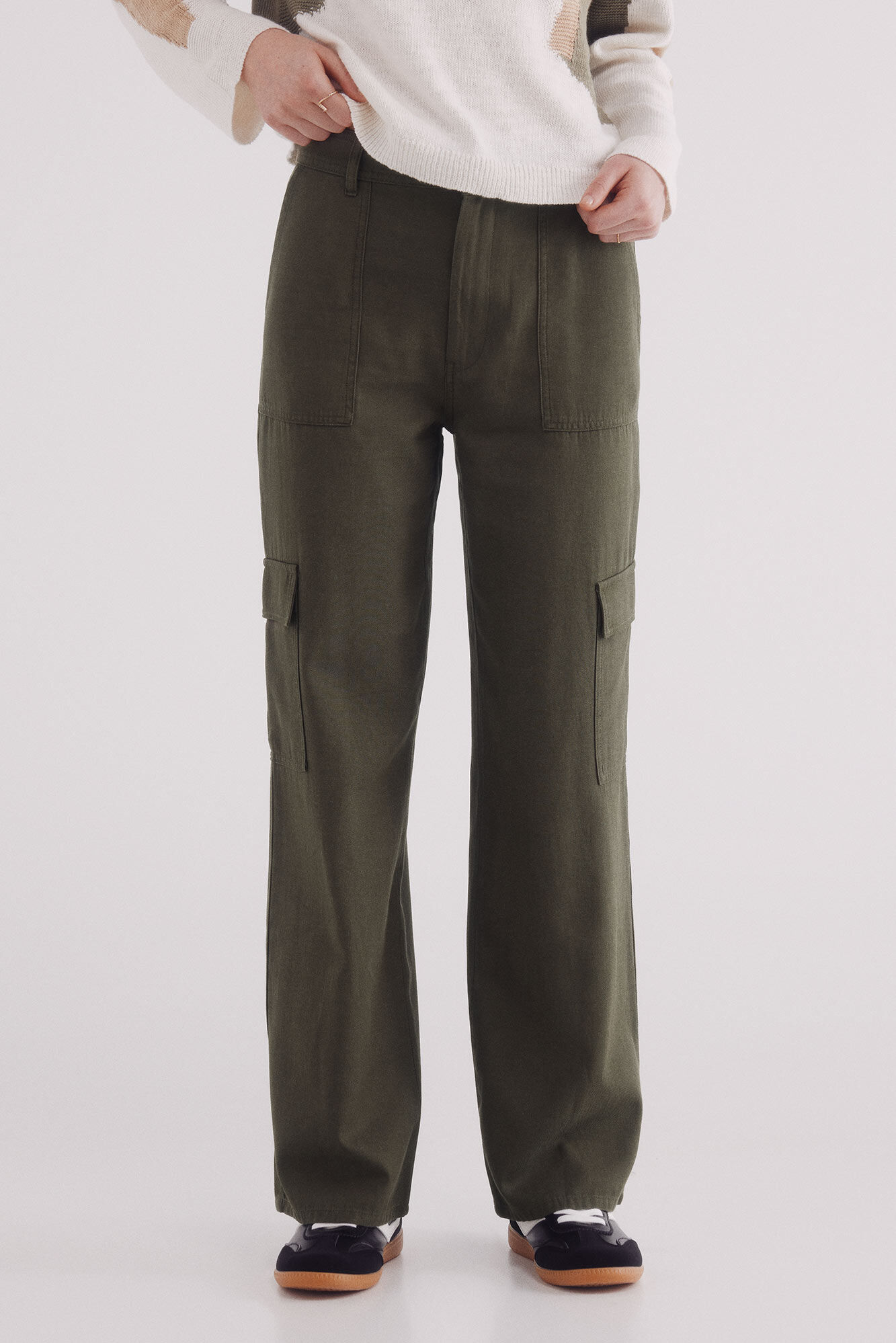 Springfield Pantal&oacute;n cargo ligero khaki