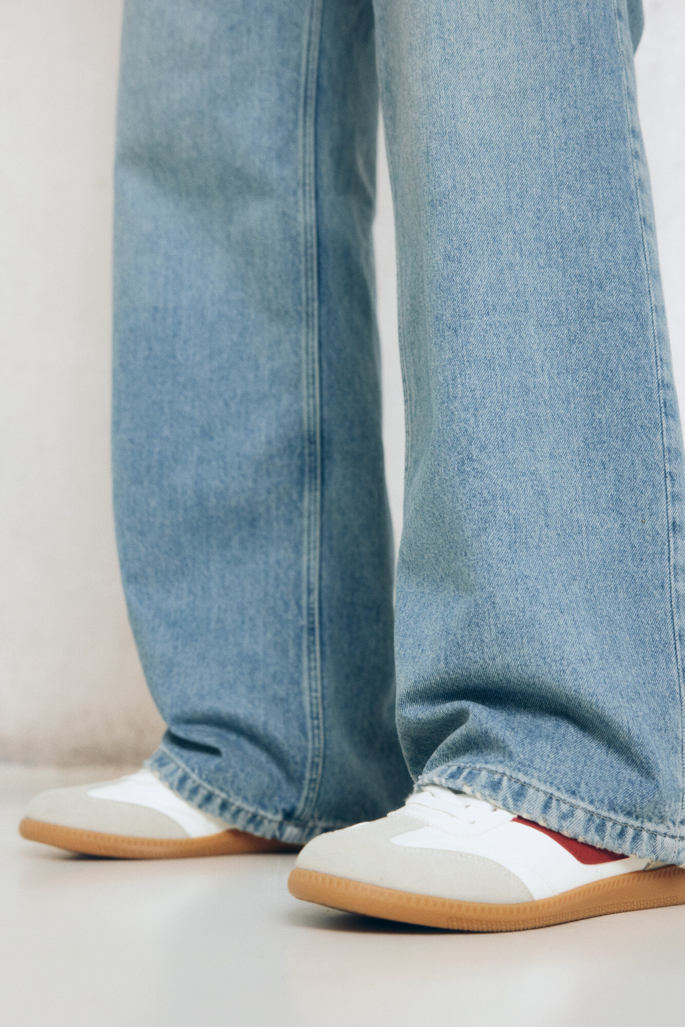 Springfield Jeans wide leg azul tinta