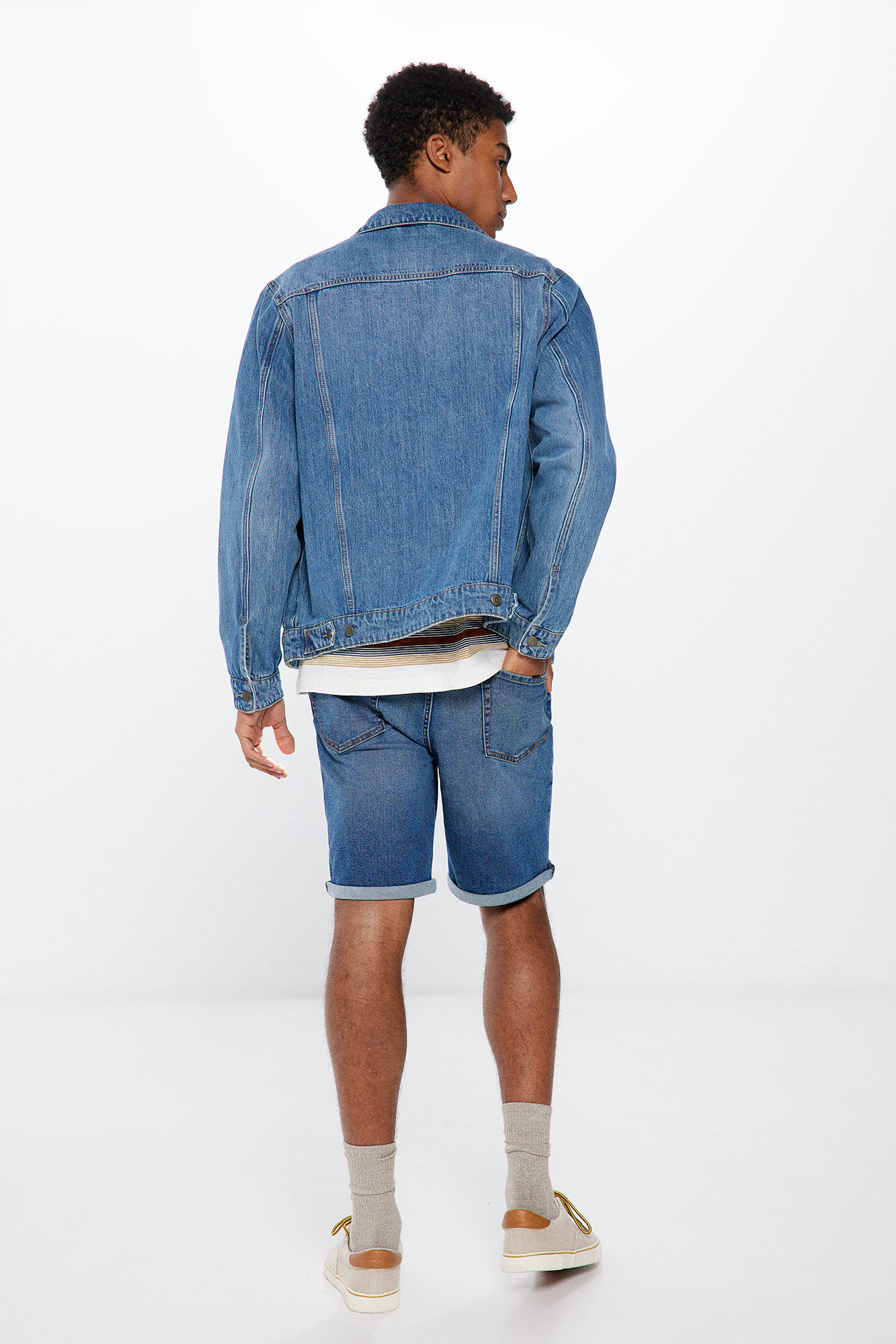 Springfield Bermuda denim  azulado