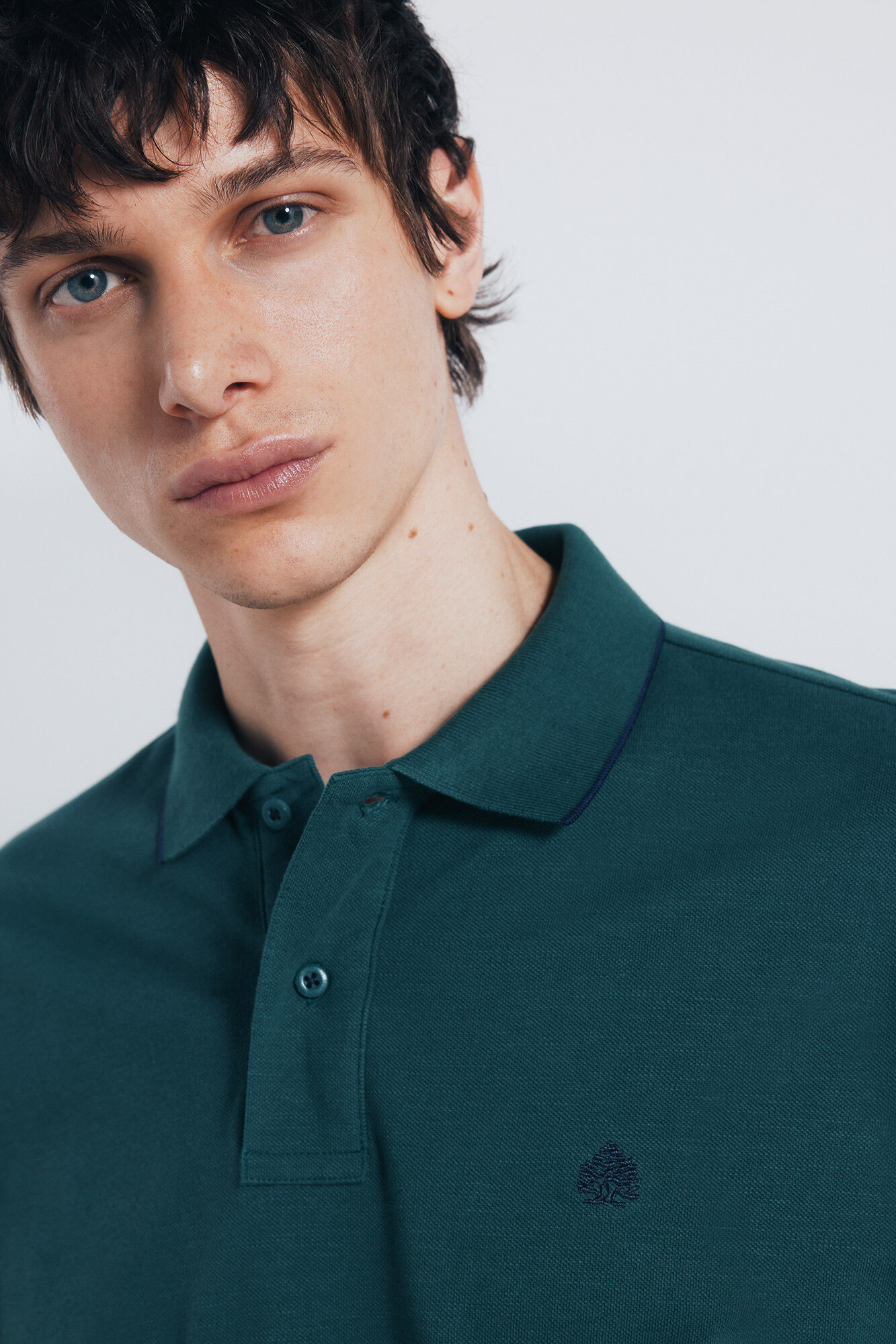 Springfield Polo de piqu&eacute; elegante con cuello de corte regular