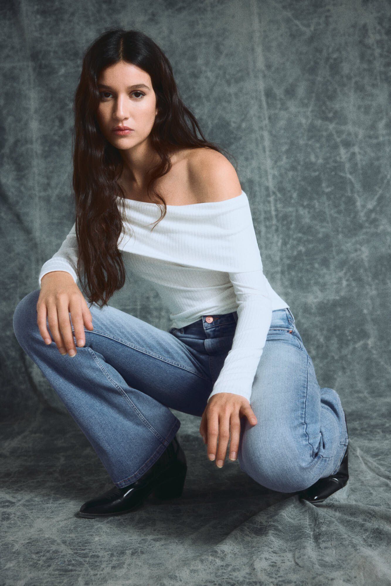 Springfield Jeans Flare azul