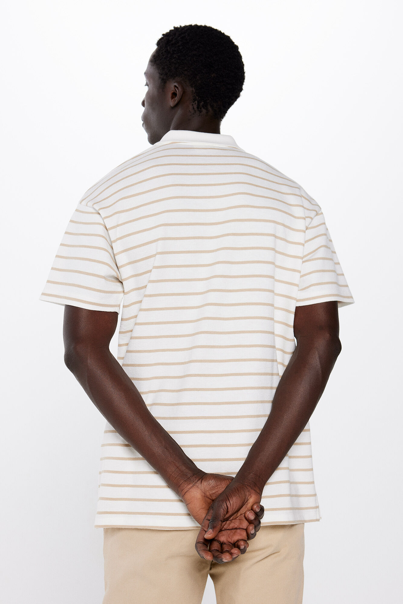 Springfield Polo rayas beige