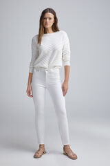 Springfield Jeans slim cropped color natural