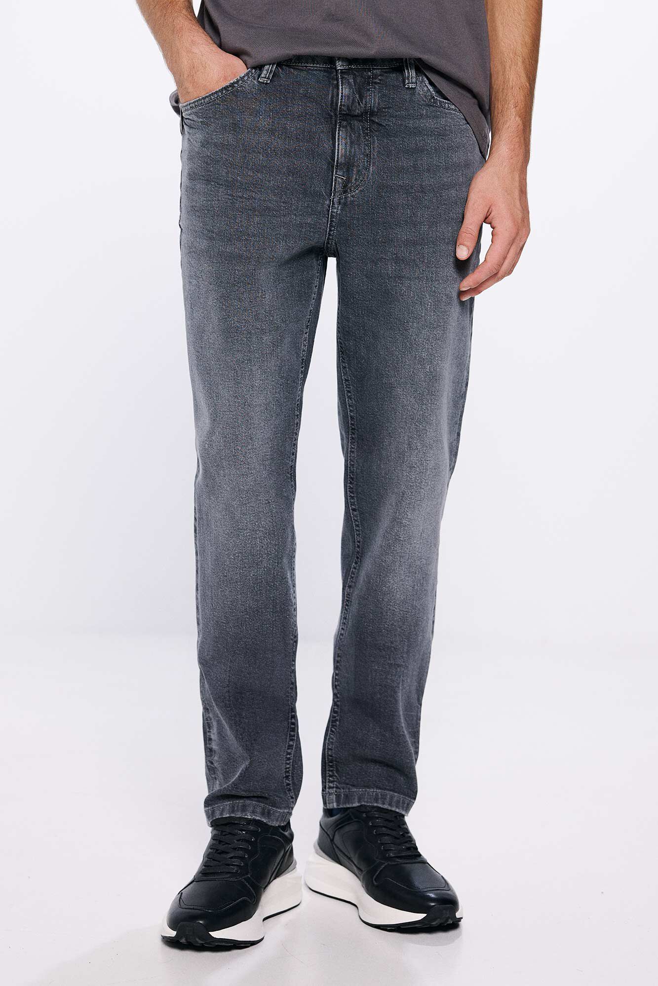 Springfield Jeans slim fit gris oscuro