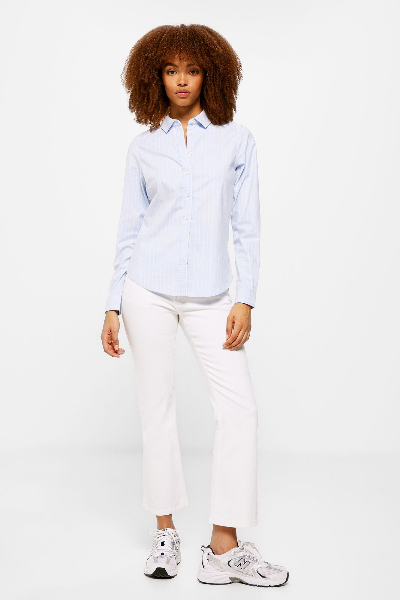 Springfield Camisa Oxford algod&oacute;n azul mezcla