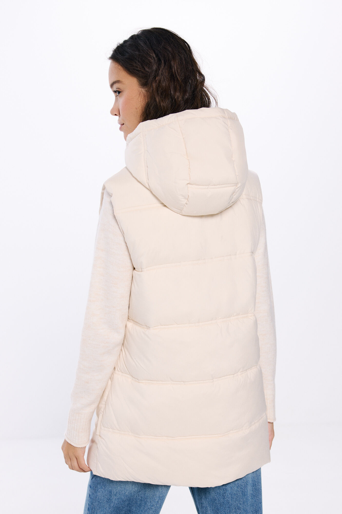 Springfield Chaleco acolchado repelente al agua beige