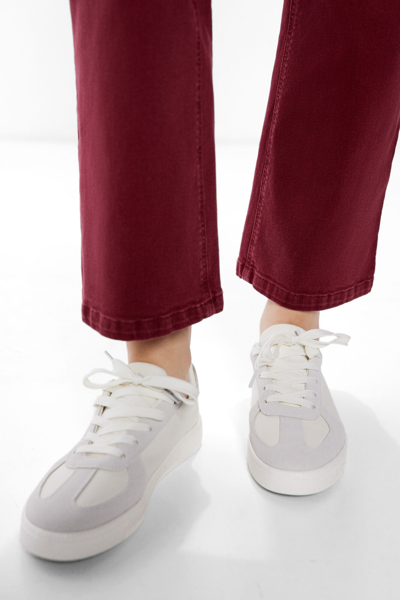 Springfield Jeans color kick flare p&uacute;rpura