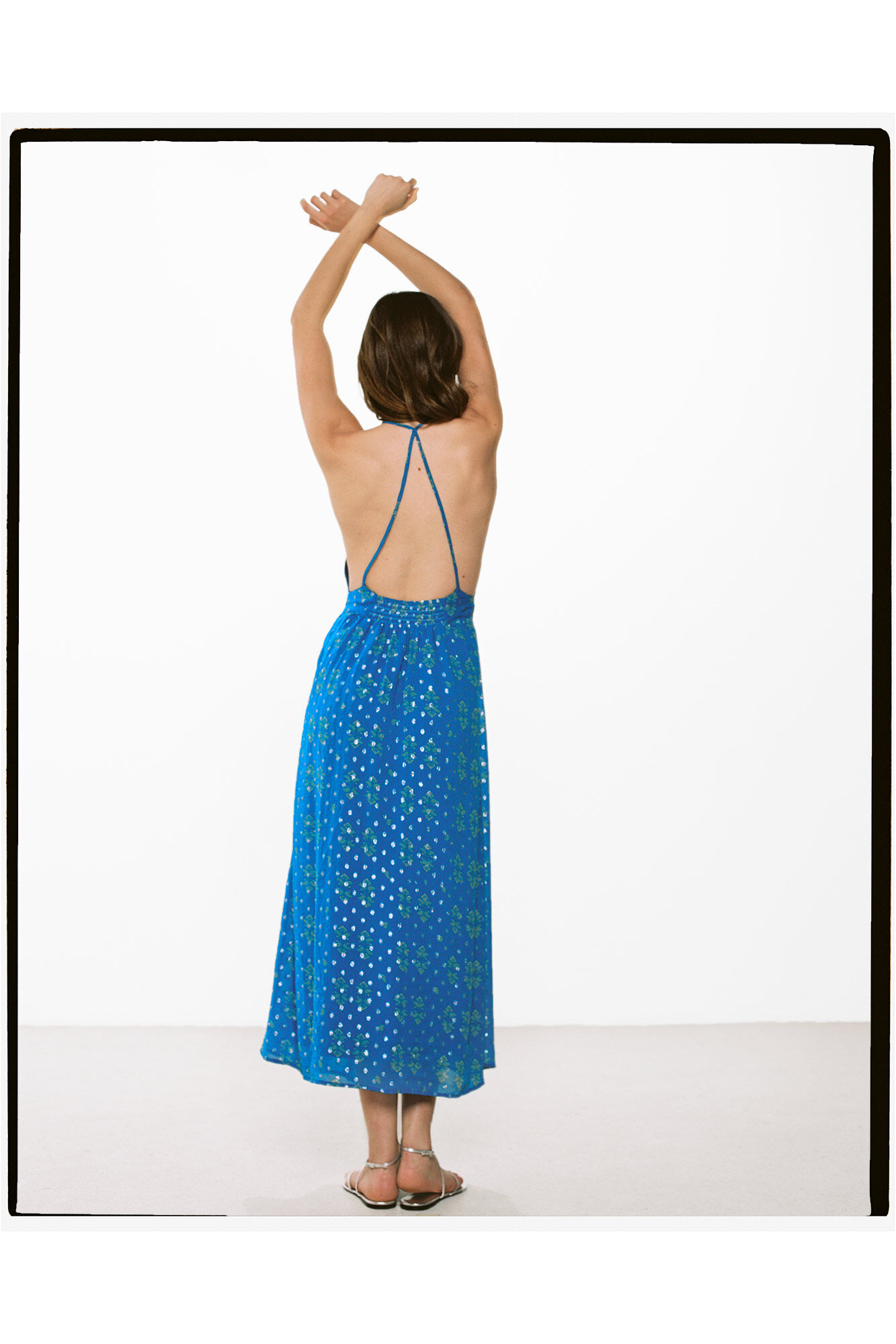 High Spirits Vestido Oquidea  azul tinta