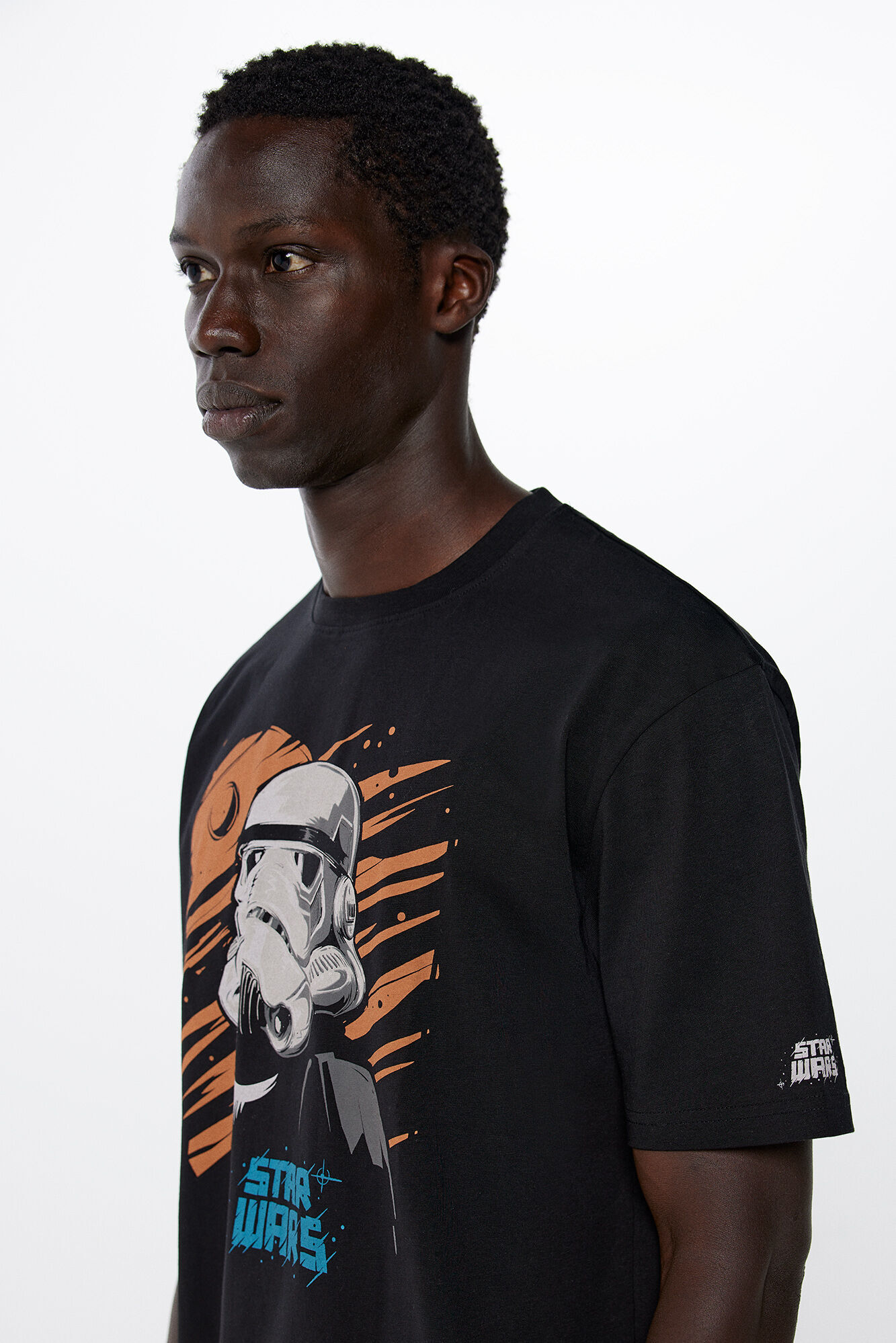 Springfield Polera Stars Wars Stormtrooper negro