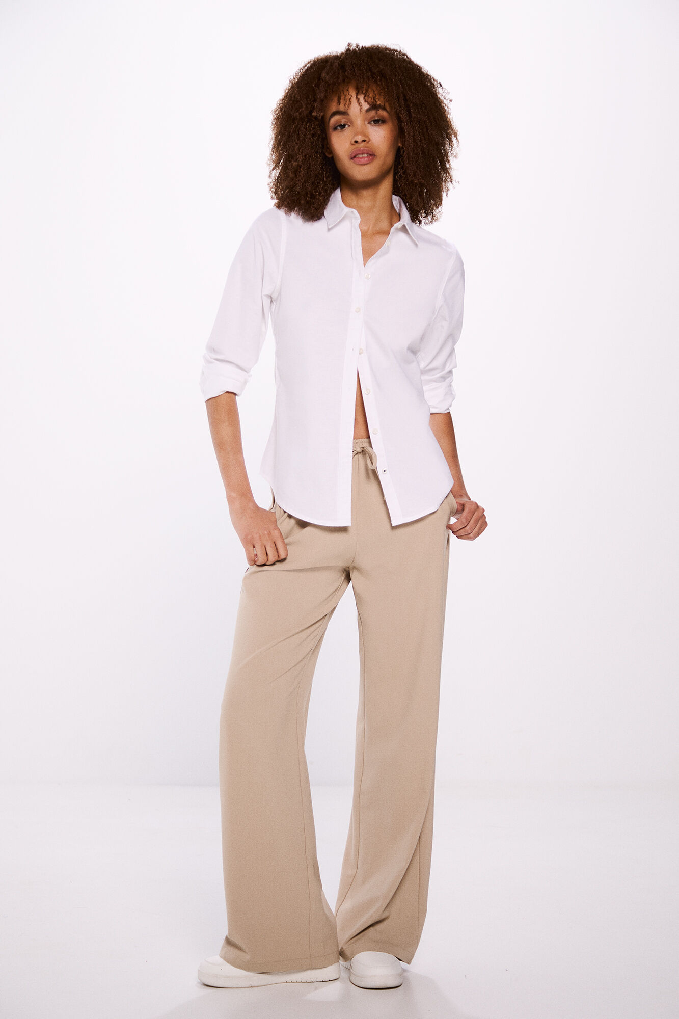 Springfield Camisa oxford blanco