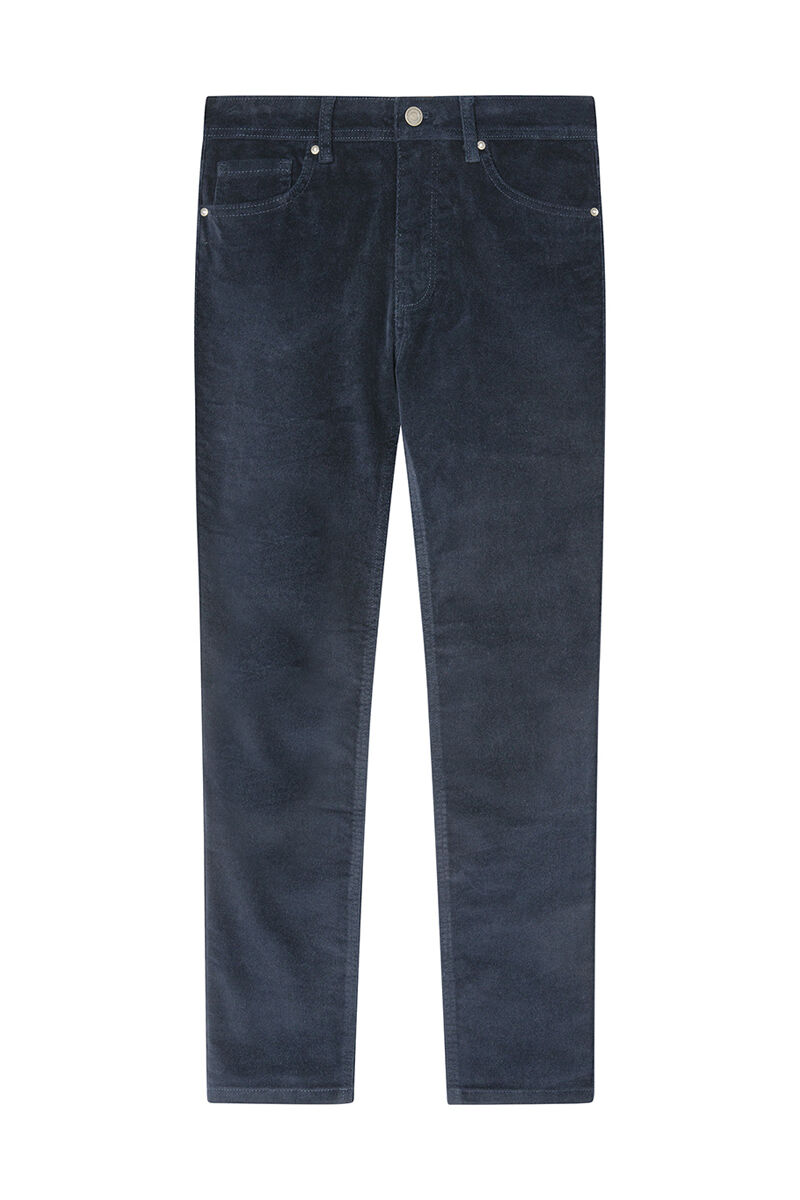 Springfield Pantalones slim pana azulado