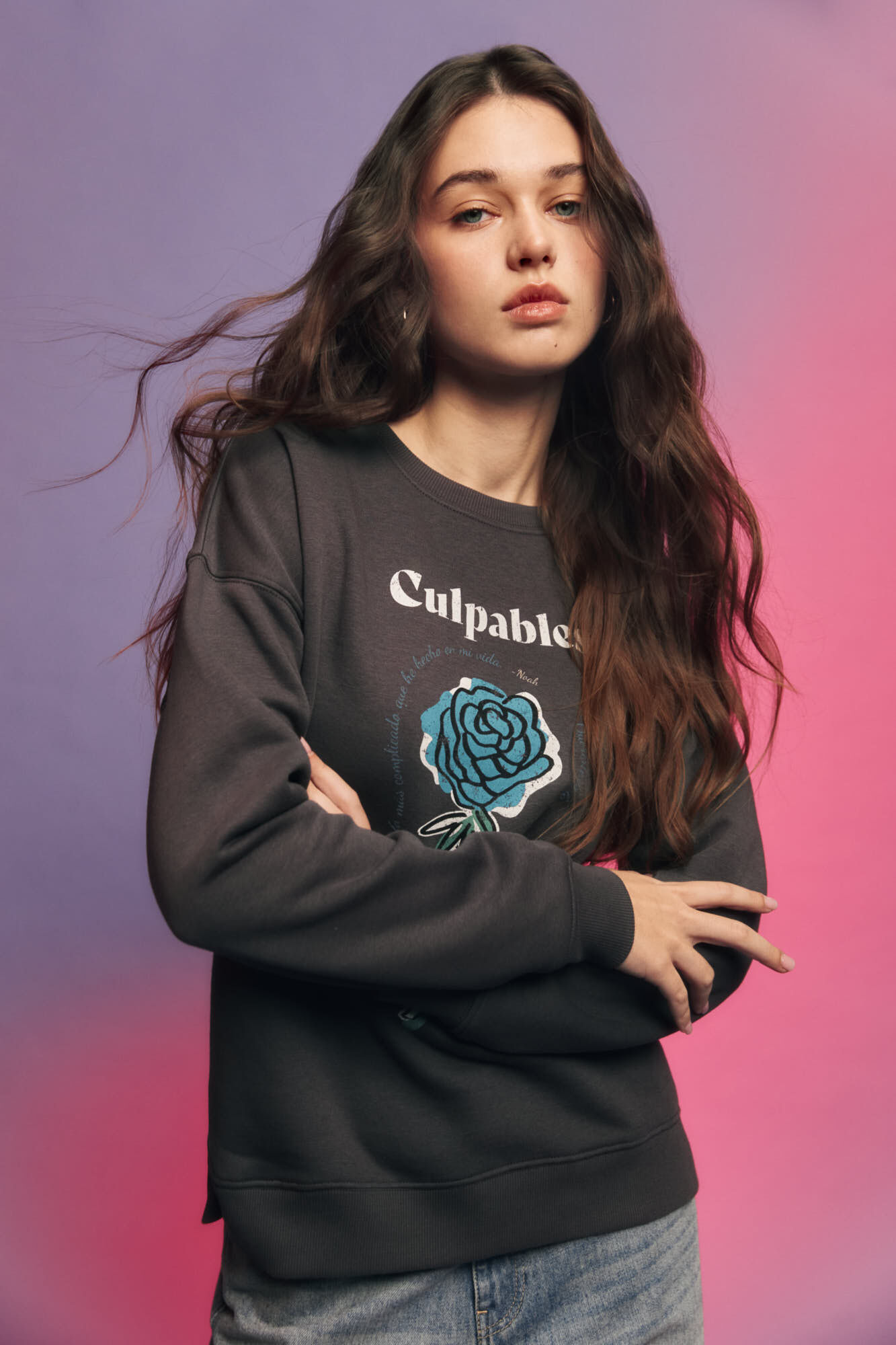 Springfield Sudadera "Culpables" negro