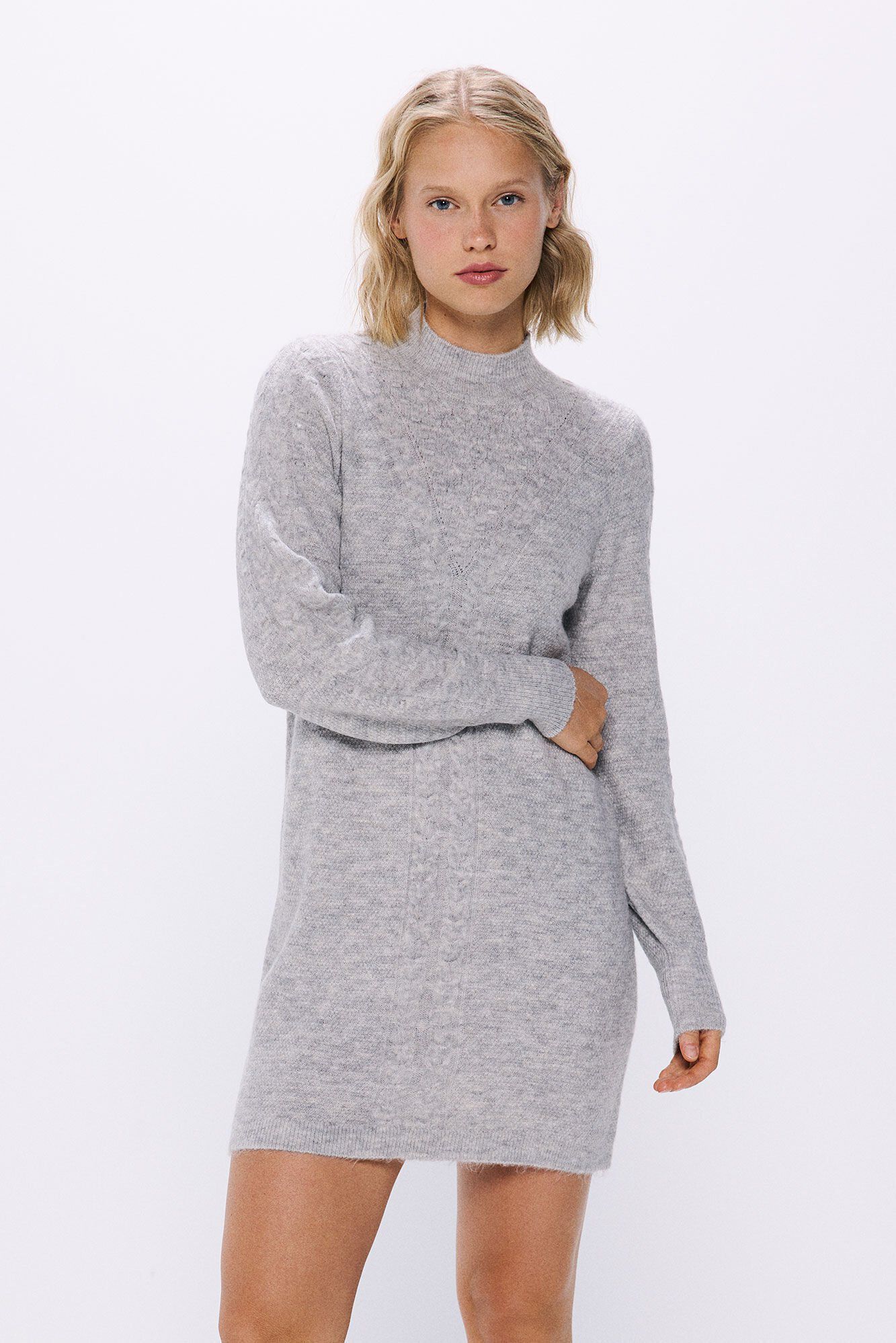 Springfield Vestido corto tejido trenzas