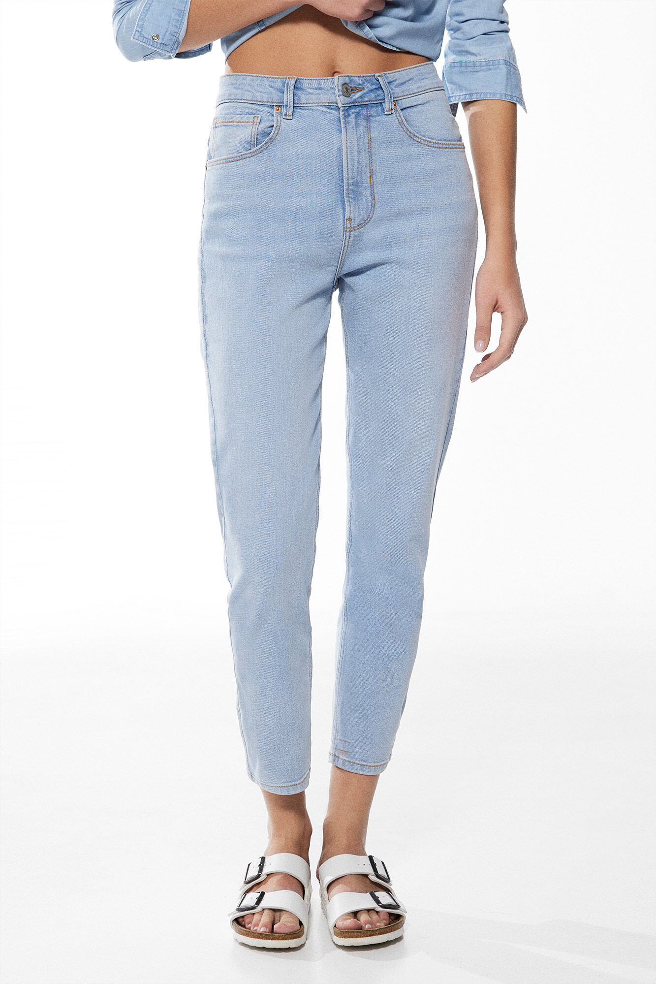 Springfield Jeans mom azul tinta