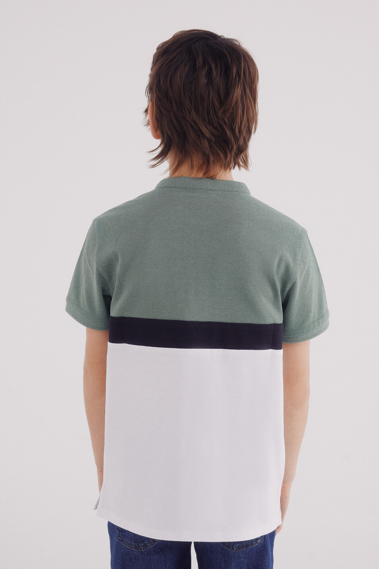 Springfield Kids Polo block color ni&ntilde;o verde