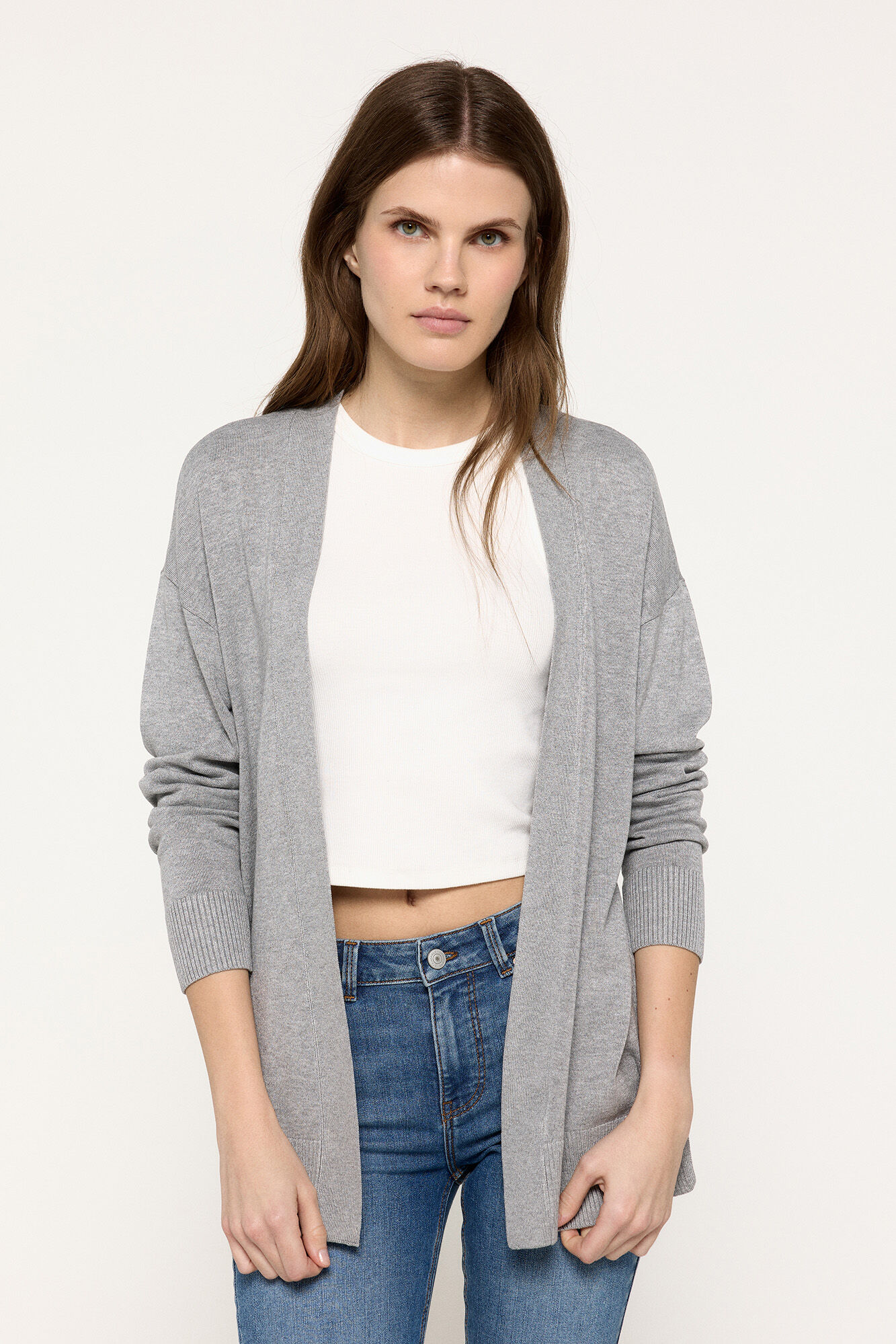Springfield Cardigan liso abierto