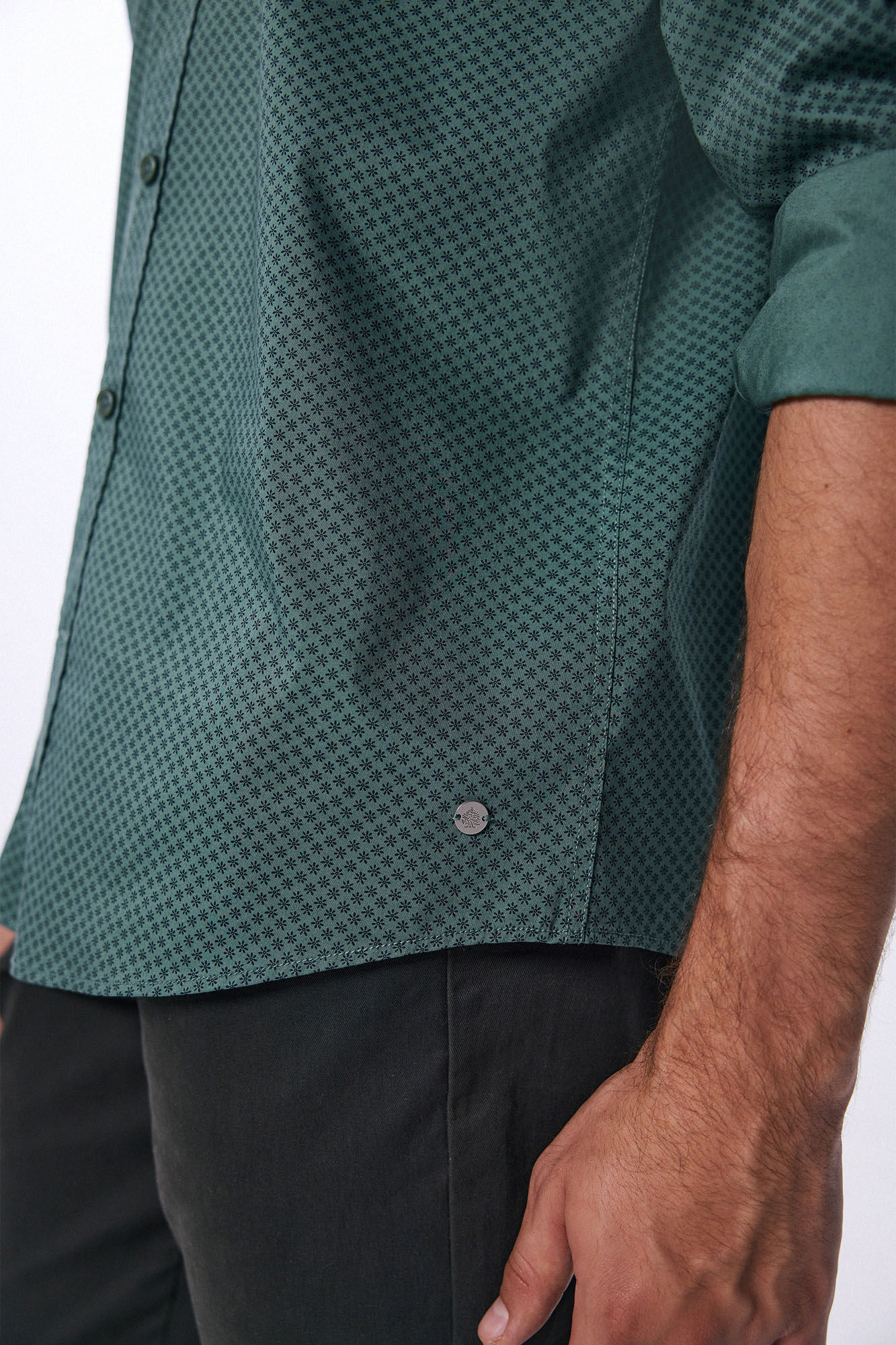 Springfield Camisa vestir popel&iacute;n